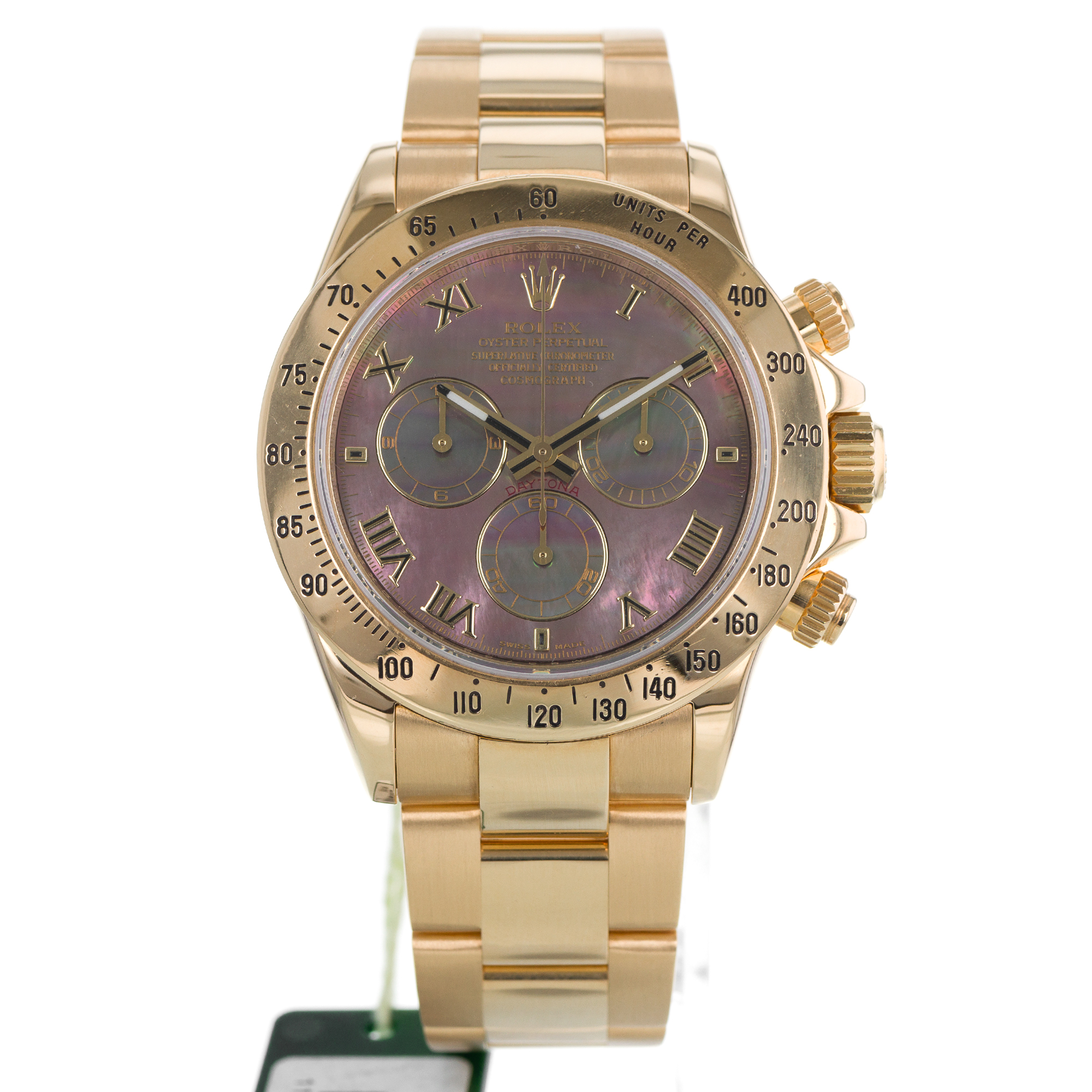 Rolex Daytona 116528 MOP Chronograph Factory year 1995 18K Yellow gold thumbnail 2