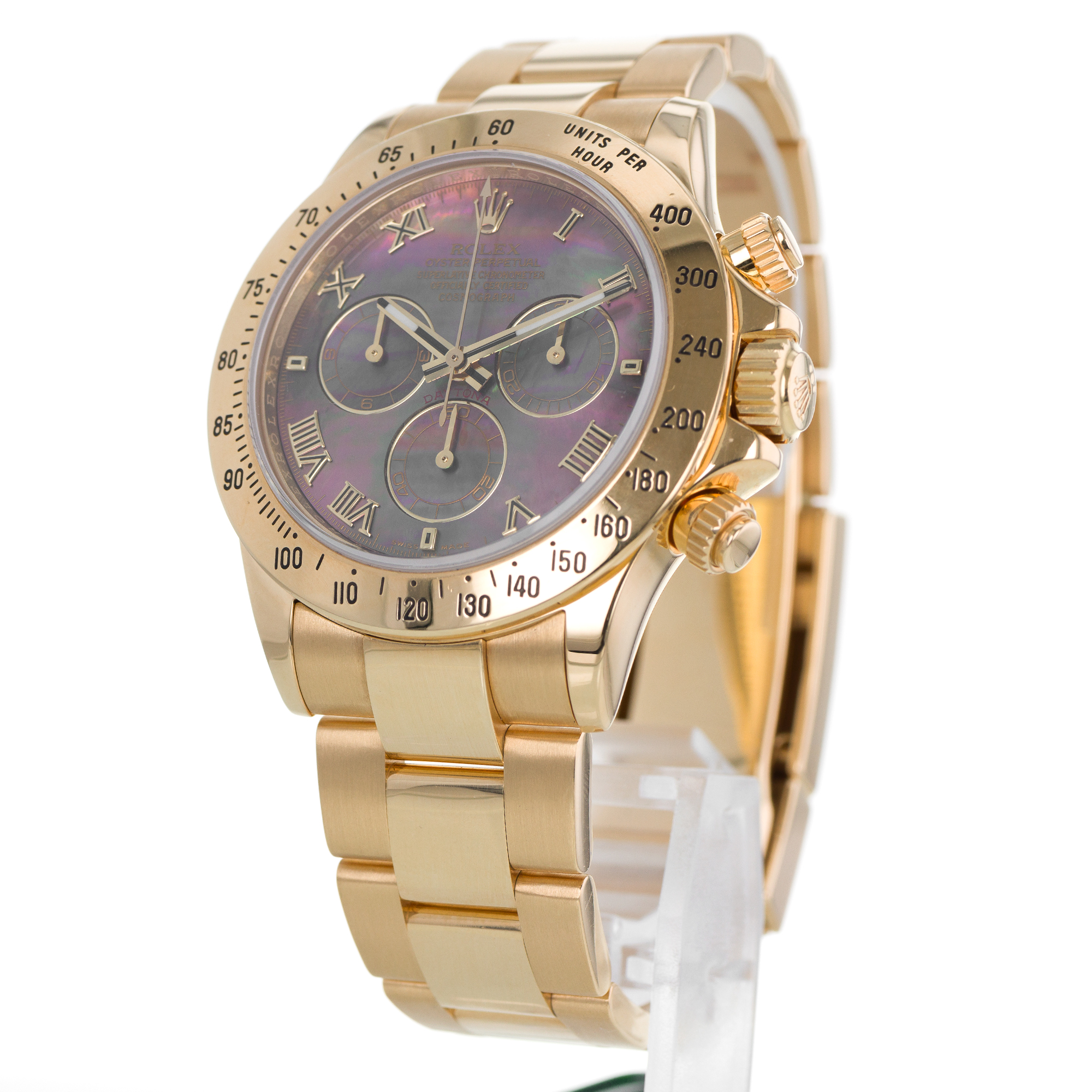 Rolex Daytona 116528 MOP Chronograph Factory year 1995 18K Yellow gold thumbnail 4