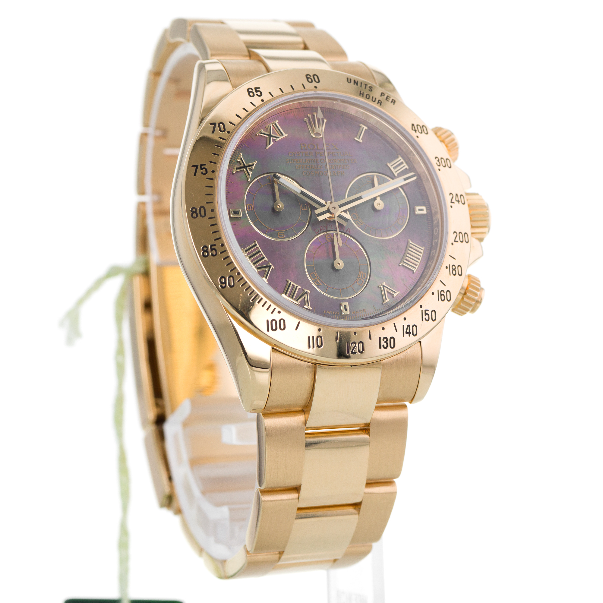 Rolex Daytona 116528 MOP Chronograph Factory year 1995 18K Yellow gold thumbnail 5