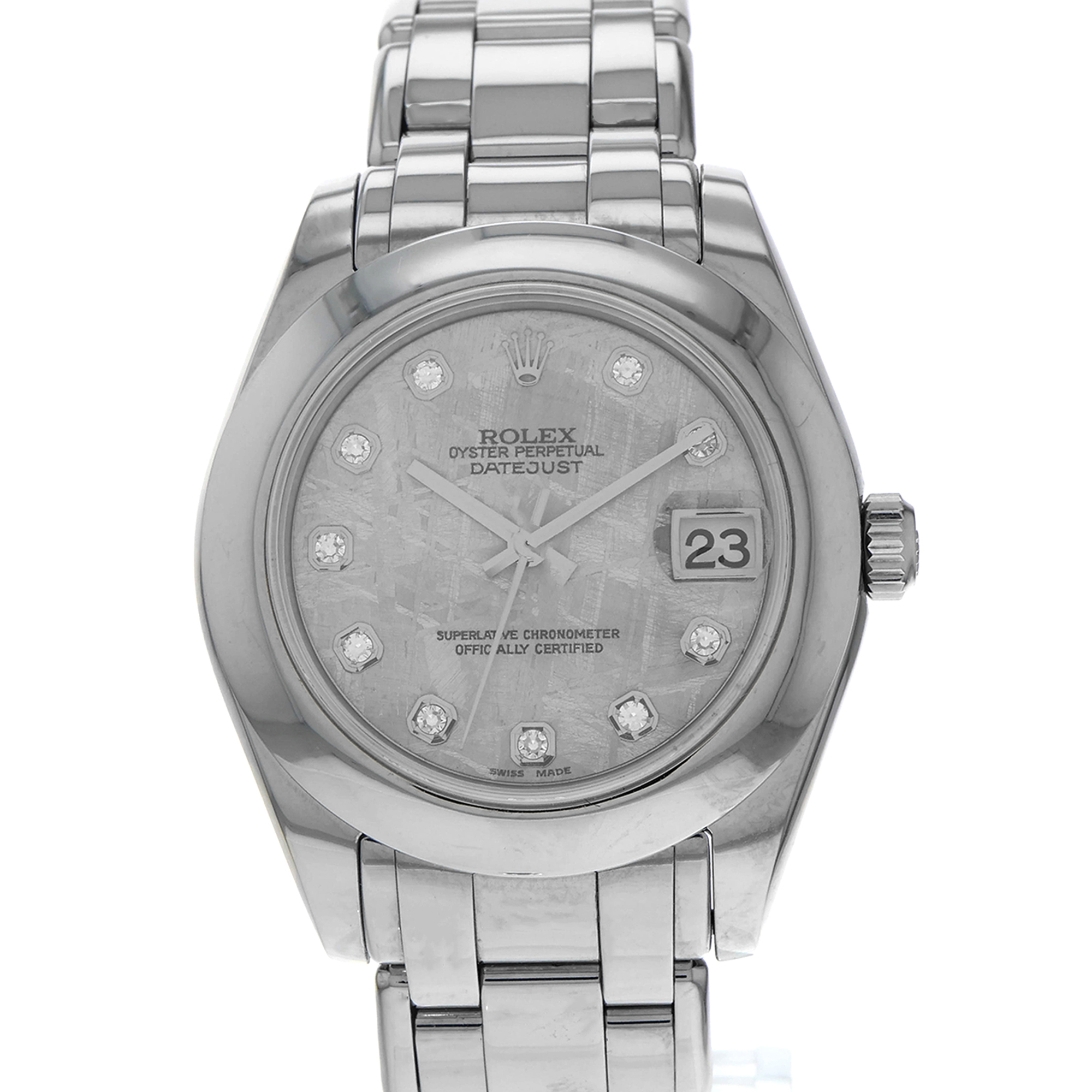 Rolex Lady-Datejust Pearlmaster 81209 factory meteorite diamond dial 18K WG thumbnail 1