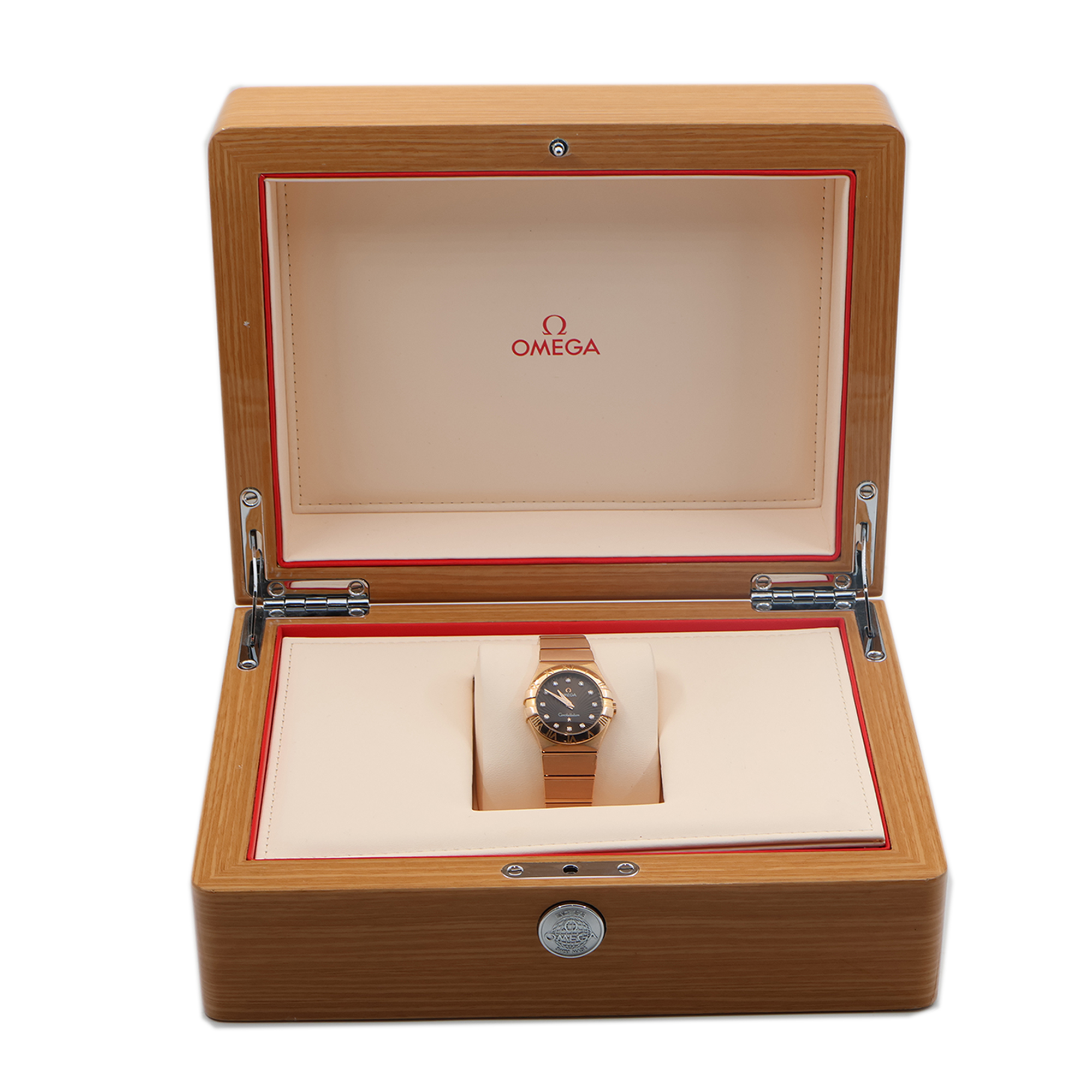 Omega Constellation Quartz 123.50.24.60.63.001 Supernova factory diamond dial thumbnail 3