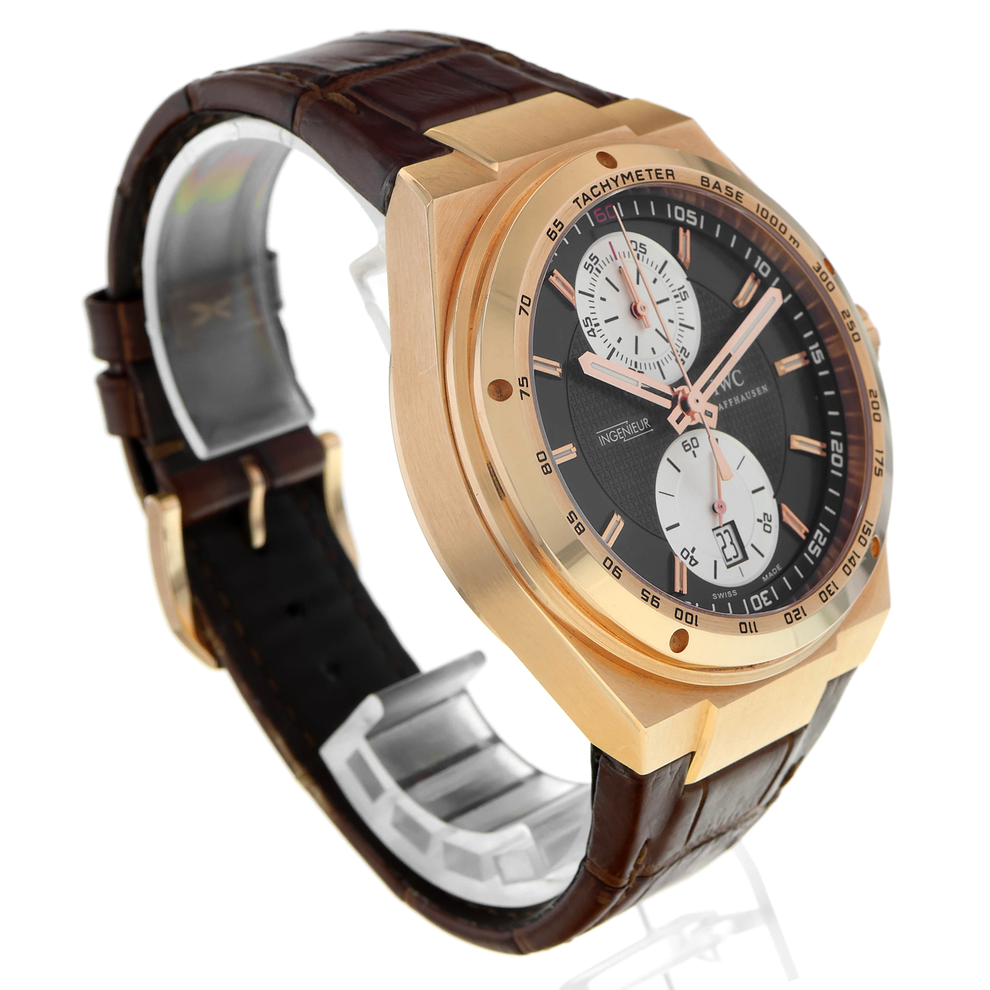 IWC Big Ingenieur Chronograph 45mm IW378402 18K rose gold skeleton back MINT thumbnail 5