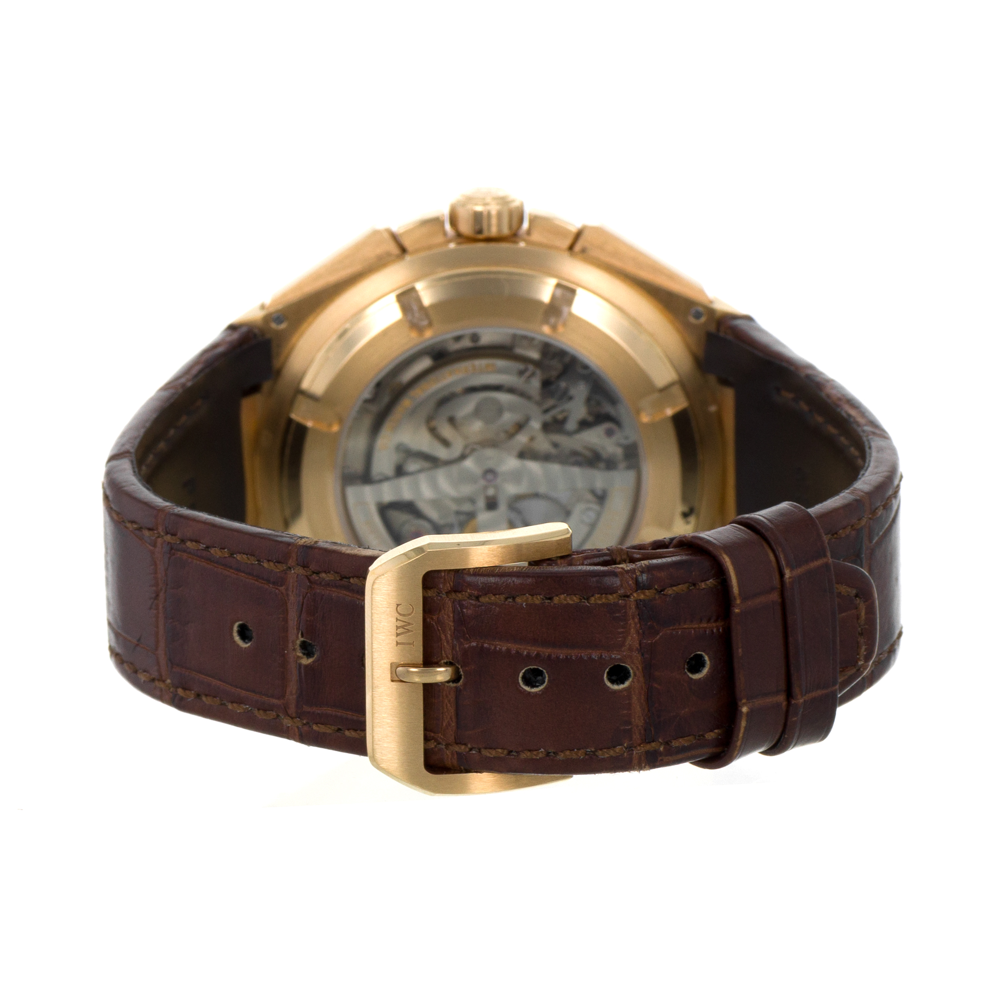 IWC Big Ingenieur Chronograph 45mm IW378402 18K rose gold skeleton back MINT thumbnail 7
