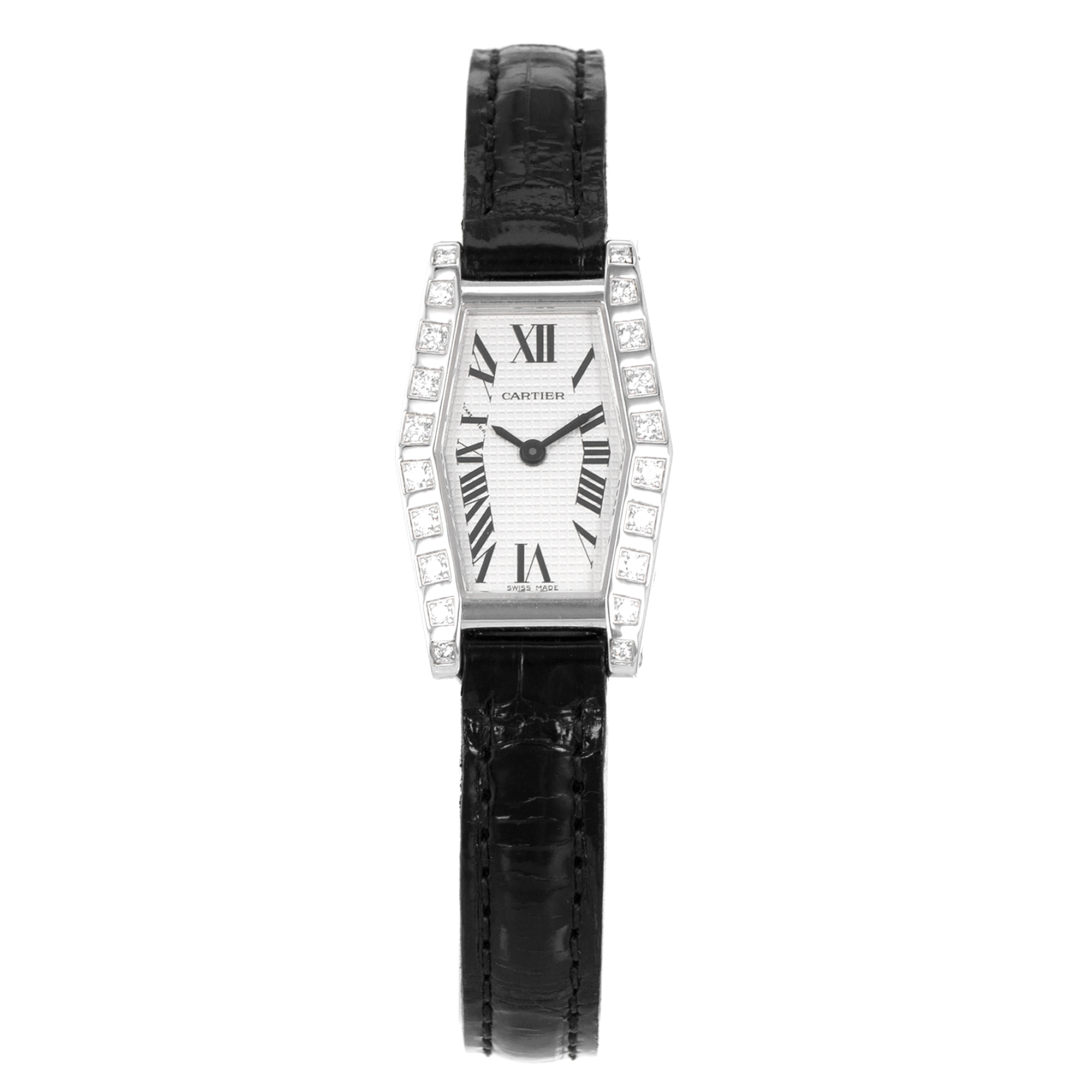 Cartier Hexagonal Lanieres WJ200538 2560 Factory Diamonds 18k White Gold Ladies thumbnail 2