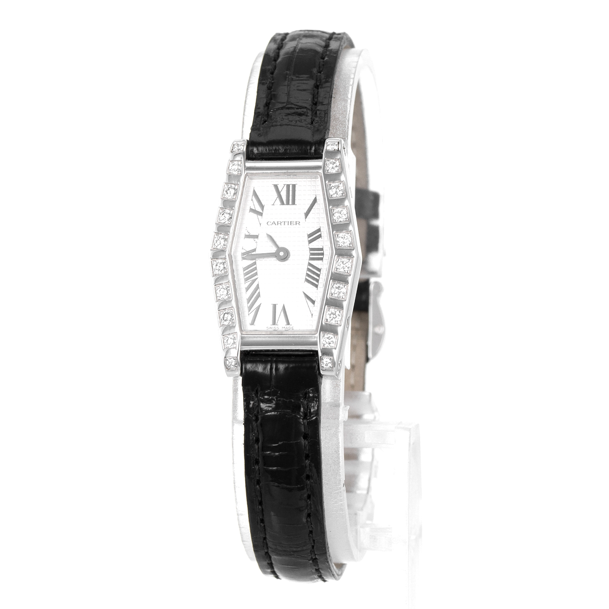 Cartier Hexagonal Lanieres WJ200538 2560 Factory Diamonds 18k White Gold Ladies thumbnail 3