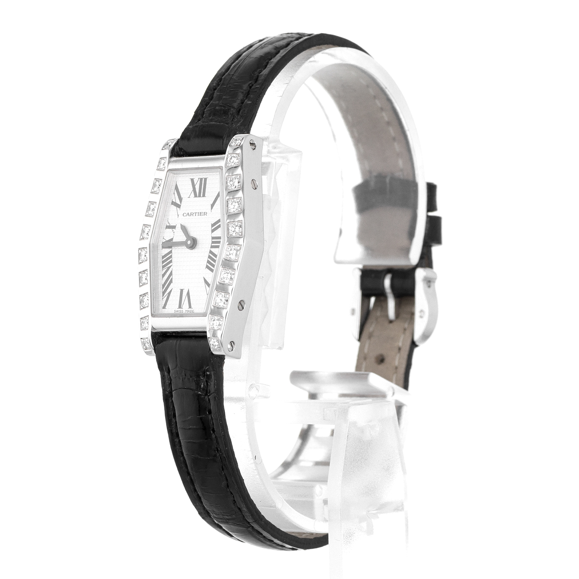 Cartier Hexagonal Lanieres WJ200538 2560 Factory Diamonds 18k White Gold Ladies thumbnail 4