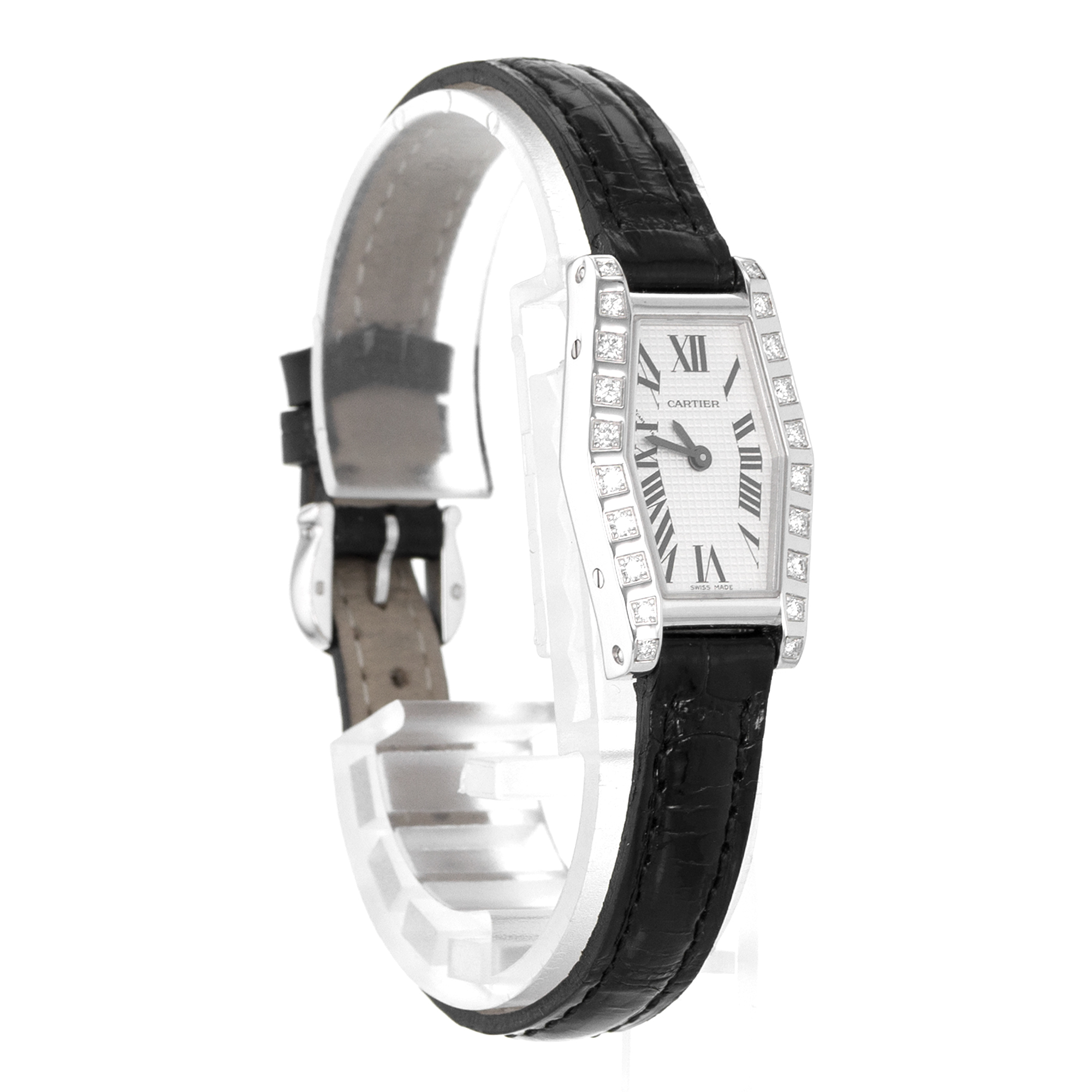 Cartier Hexagonal Lanieres WJ200538 2560 Factory Diamonds 18k White Gold Ladies thumbnail 7