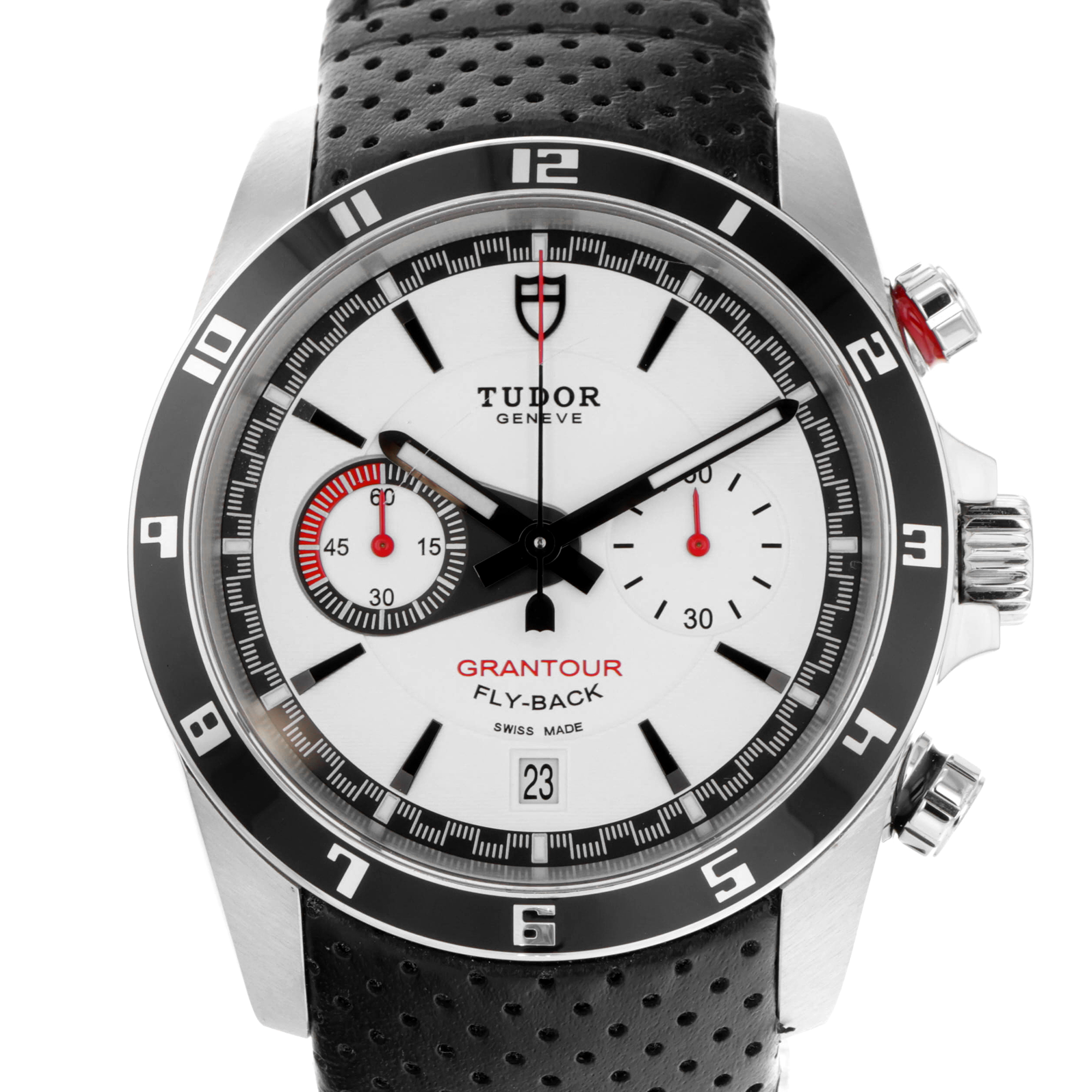 Tudor Grantour Chrono Fly-Back 20550N White Fly-Back dial steel watch thumbnail 1