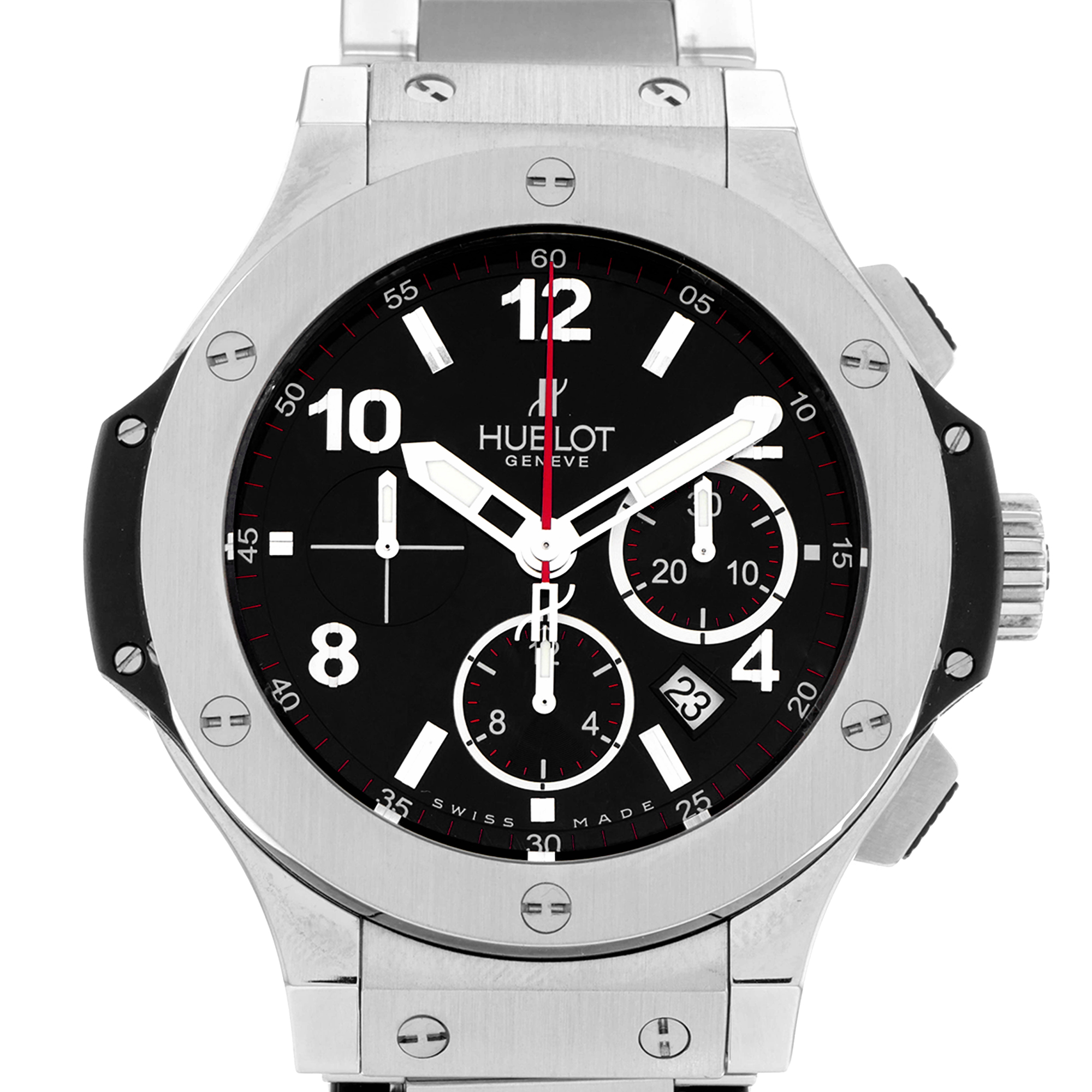 Hublot Big Bang 44mm 301.SX.130.RX Rare 44mm on steel band, chronograph, date thumbnail 2