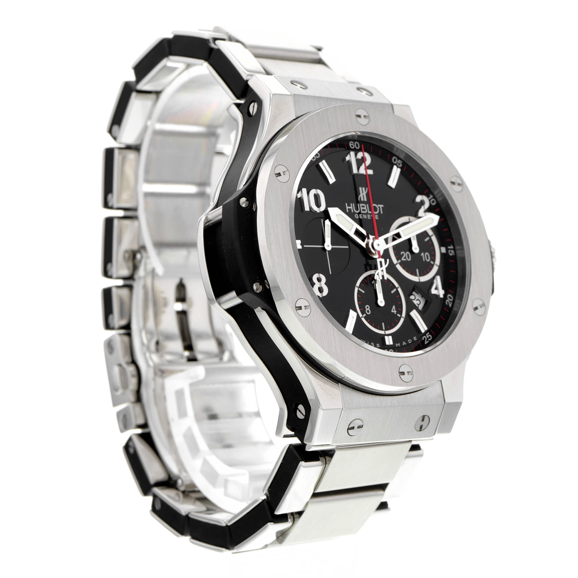 Hublot Big Bang 44mm 301.SX.130.RX Rare 44mm on steel band, chronograph, date thumbnail 5