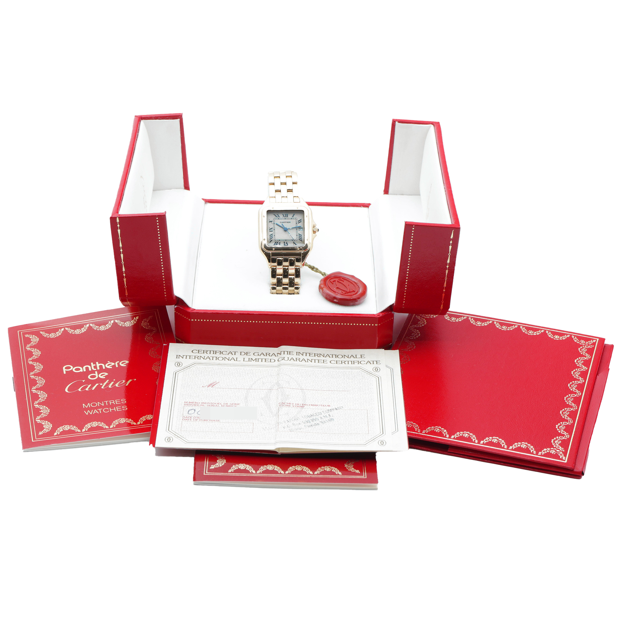 Cartier Panthère 887968 18k Yellow Gold, original Box and Papers year 1995 thumbnail 3