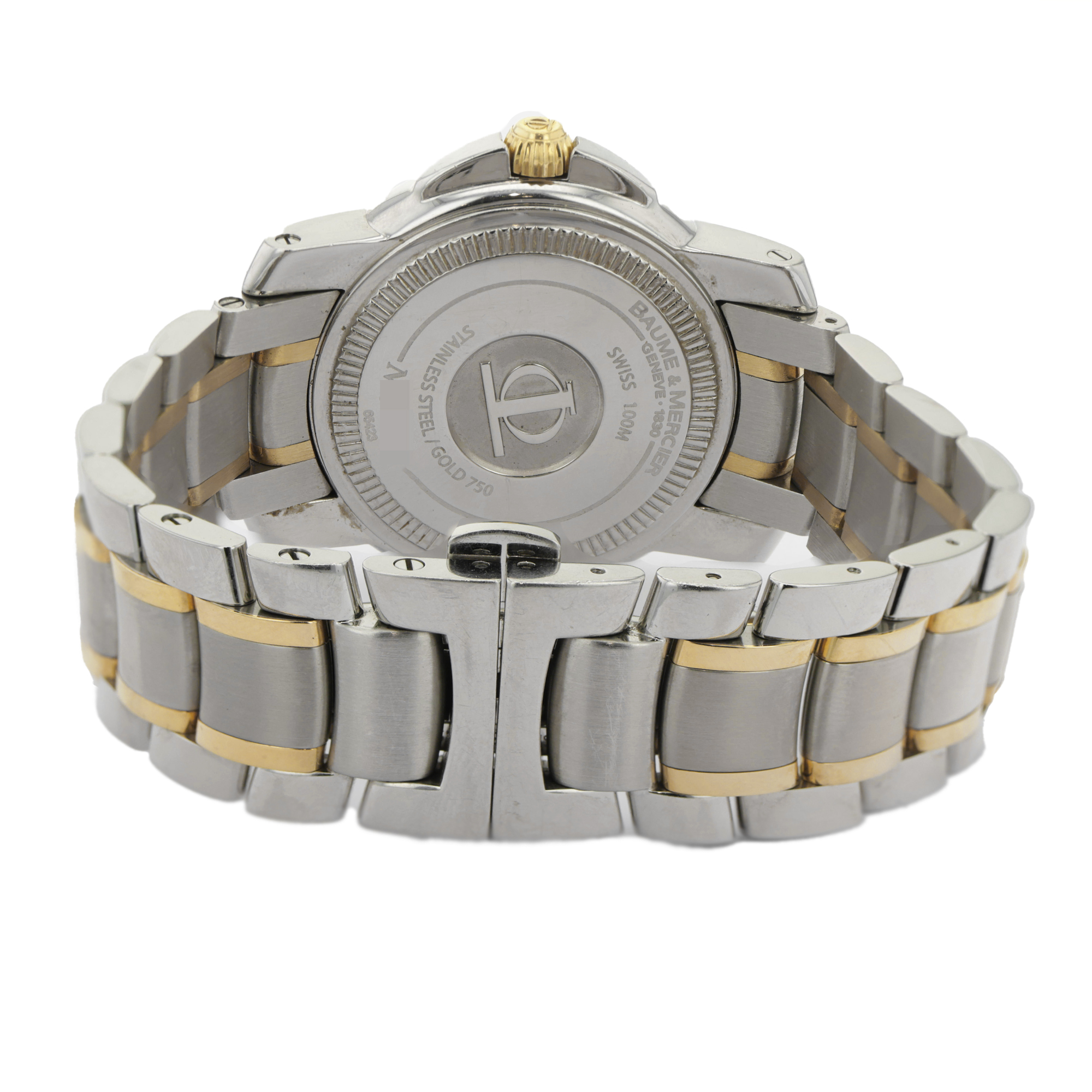 Baume & Mercier Capeland Diver 65423 36mm Steel & 18K Yellow Gold Quartz thumbnail 4