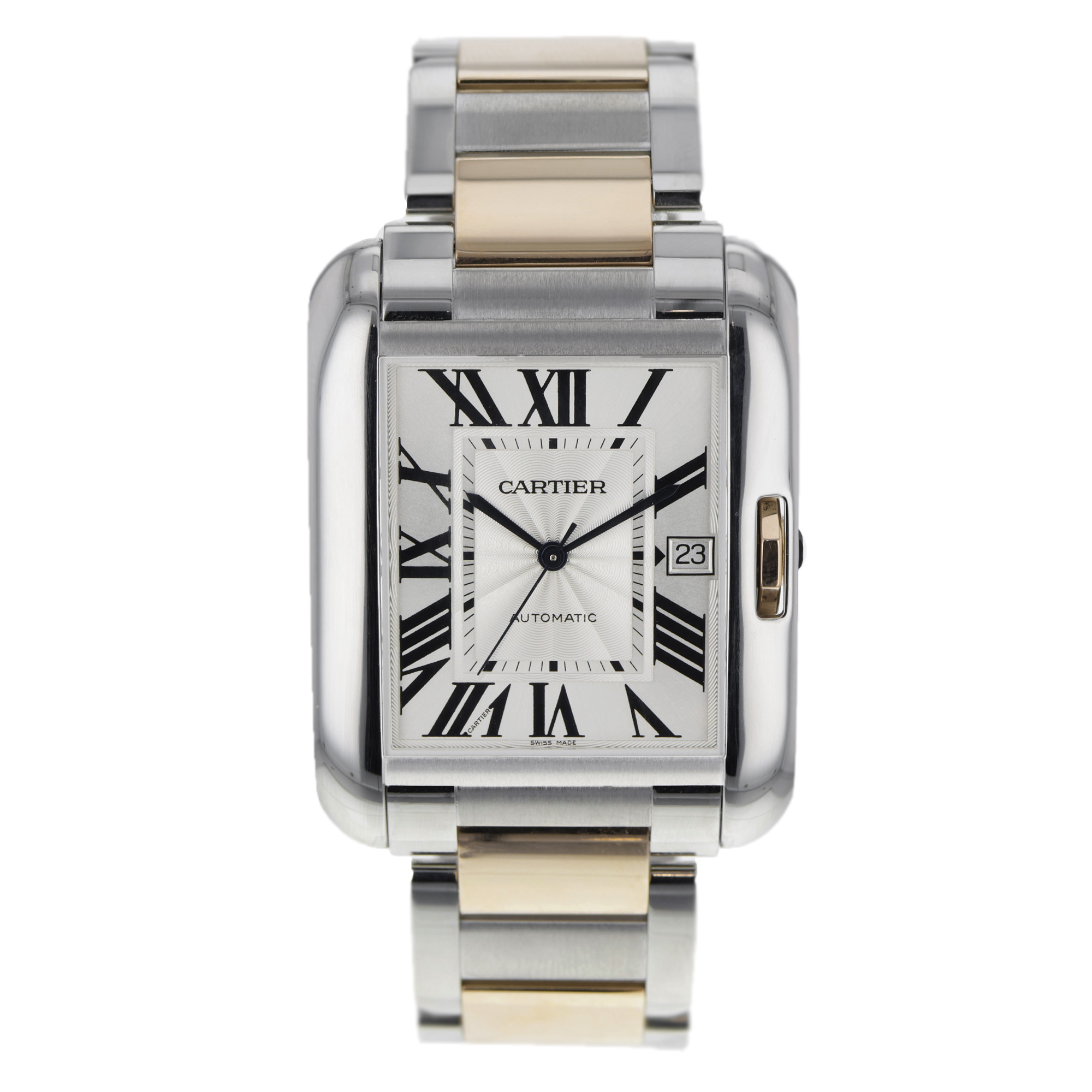 Cartier Tank Anglaise XL W5310006 3507 36 X 47 Two tone Date Clear back thumbnail 2