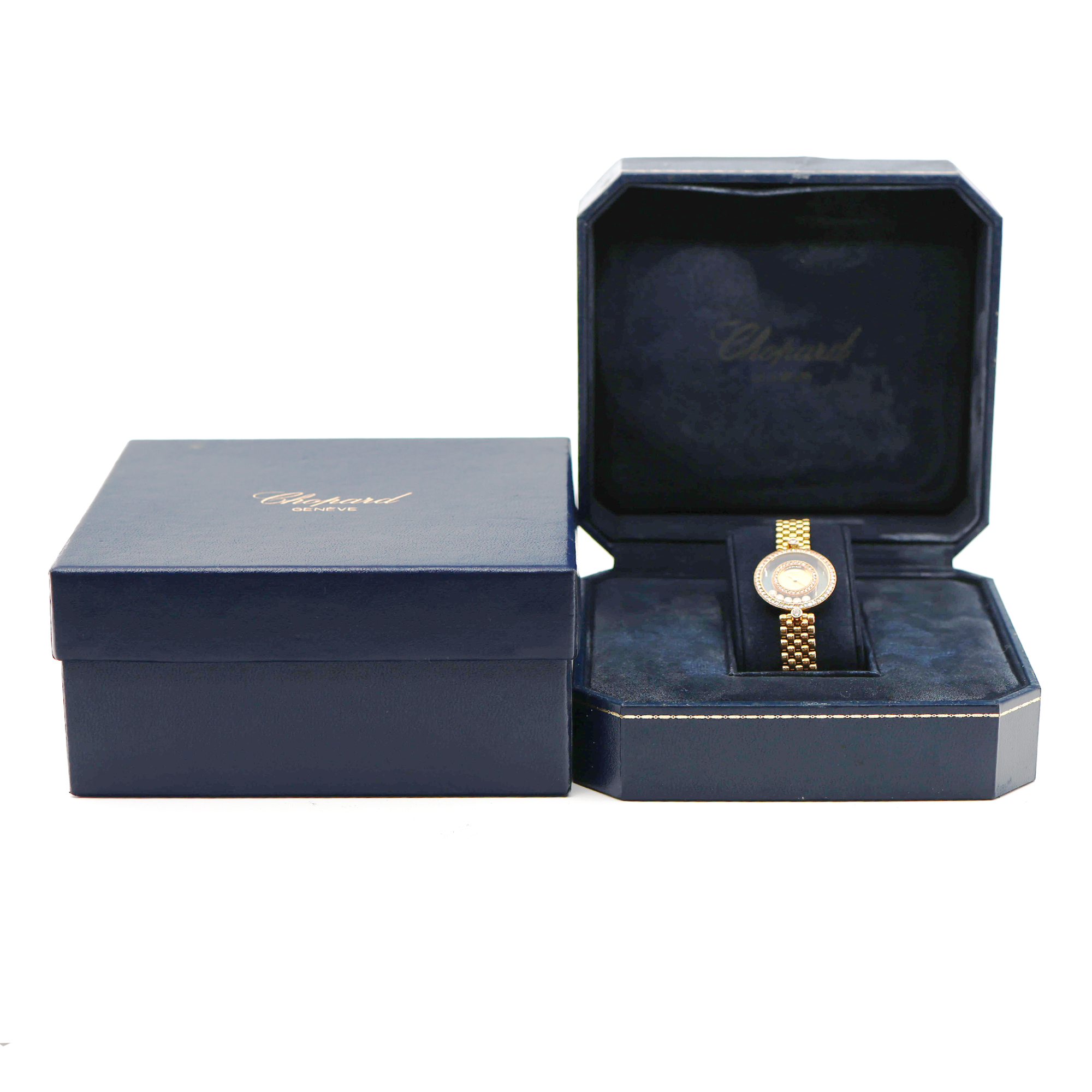 Chopard Happy Diamonds 20/3957 24mm 18K Yellow Gold Quartz thumbnail 3