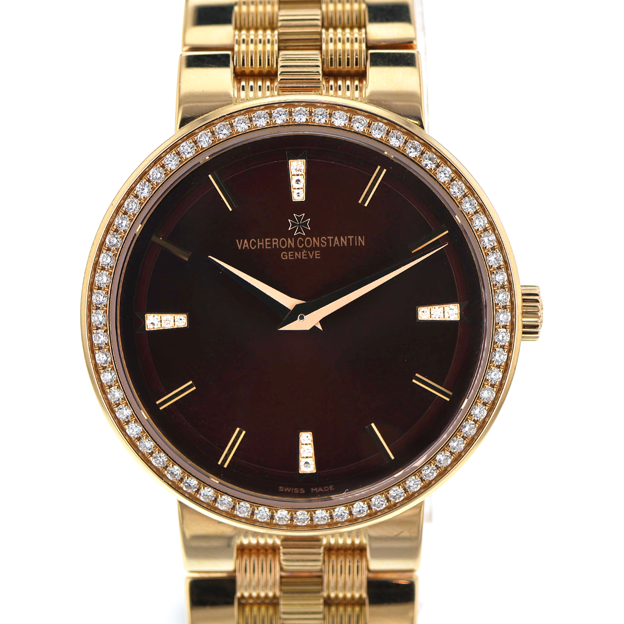Vacheron Constantin Patrimony Trditionnalle 25557 30mm MINT factory diamonds BP thumbnail 1