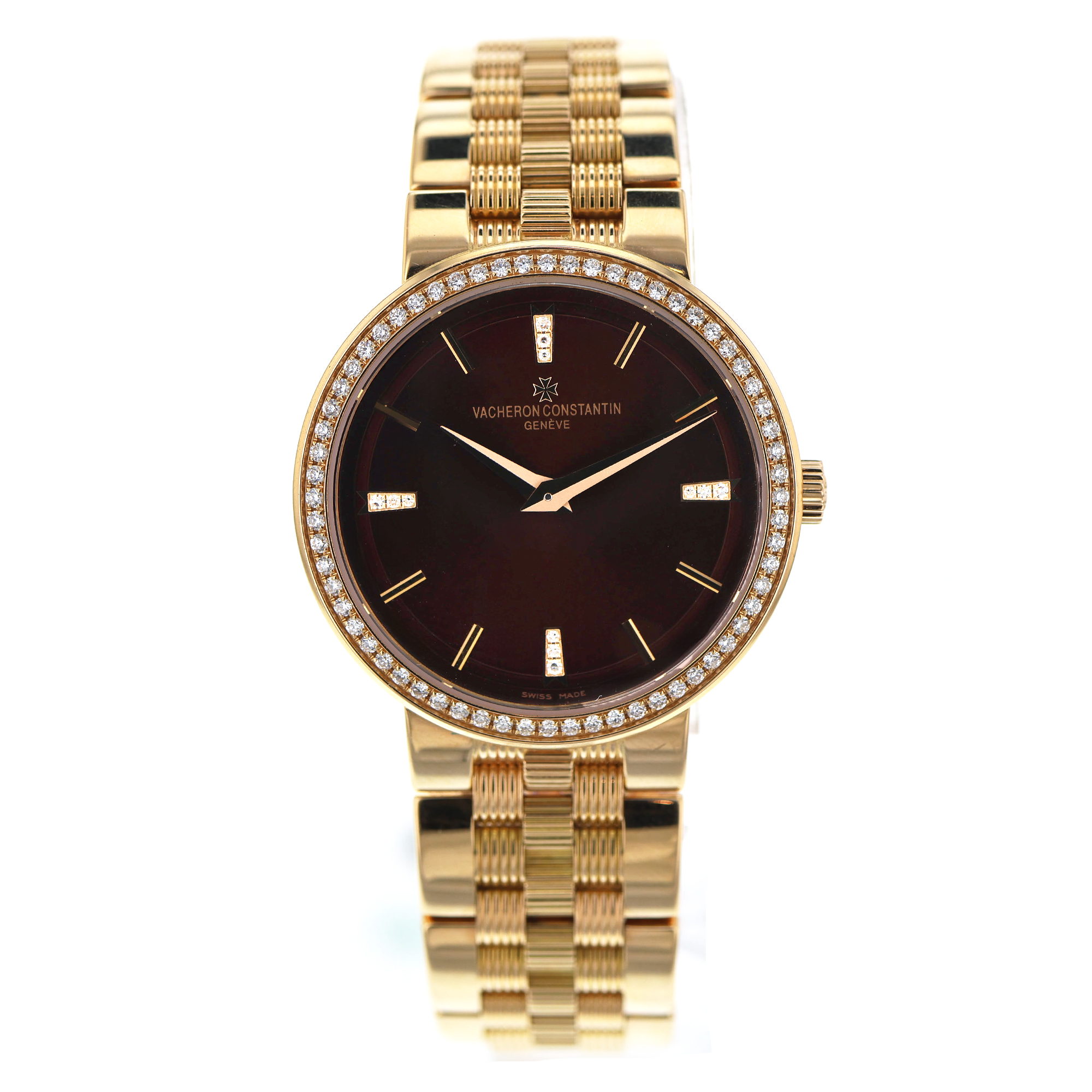 Vacheron Constantin Patrimony Trditionnalle 25557 30mm MINT factory diamonds BP thumbnail 2