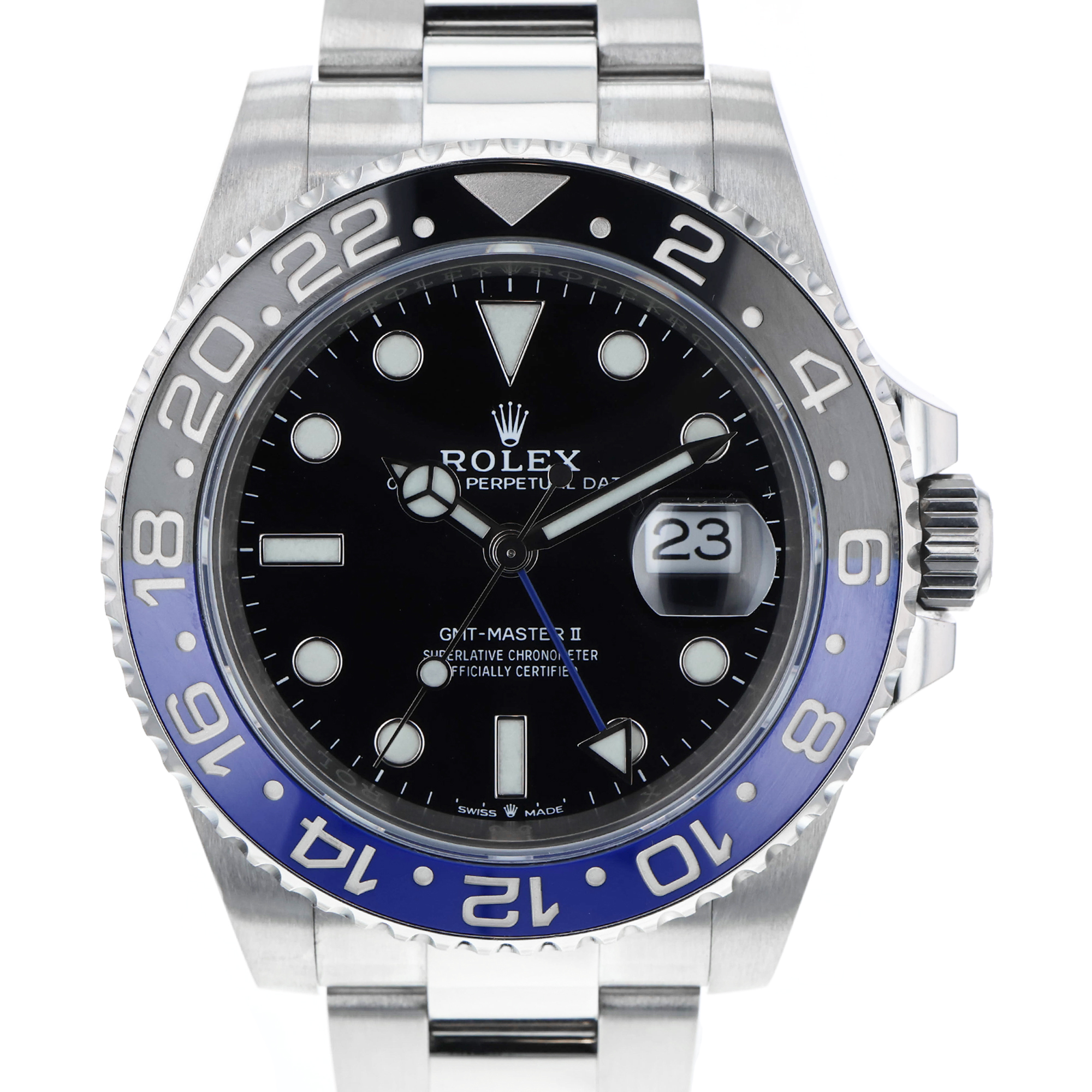 Rolex GMT 126710BLNR 40mm Batman Oyster bracelet Stainless Steel thumbnail 1
