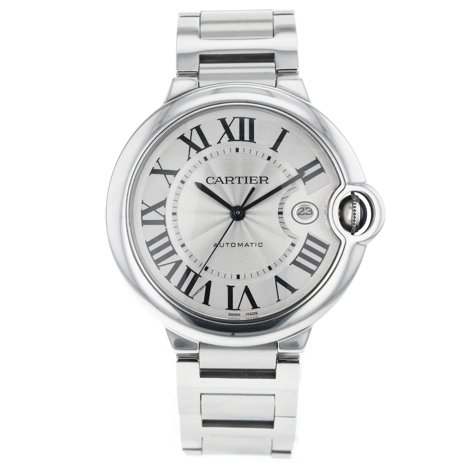 Cartier Ballon Bleu 42mm W69012Z4 3765 Silver Roman Stainless Steel Automatic thumbnail 2