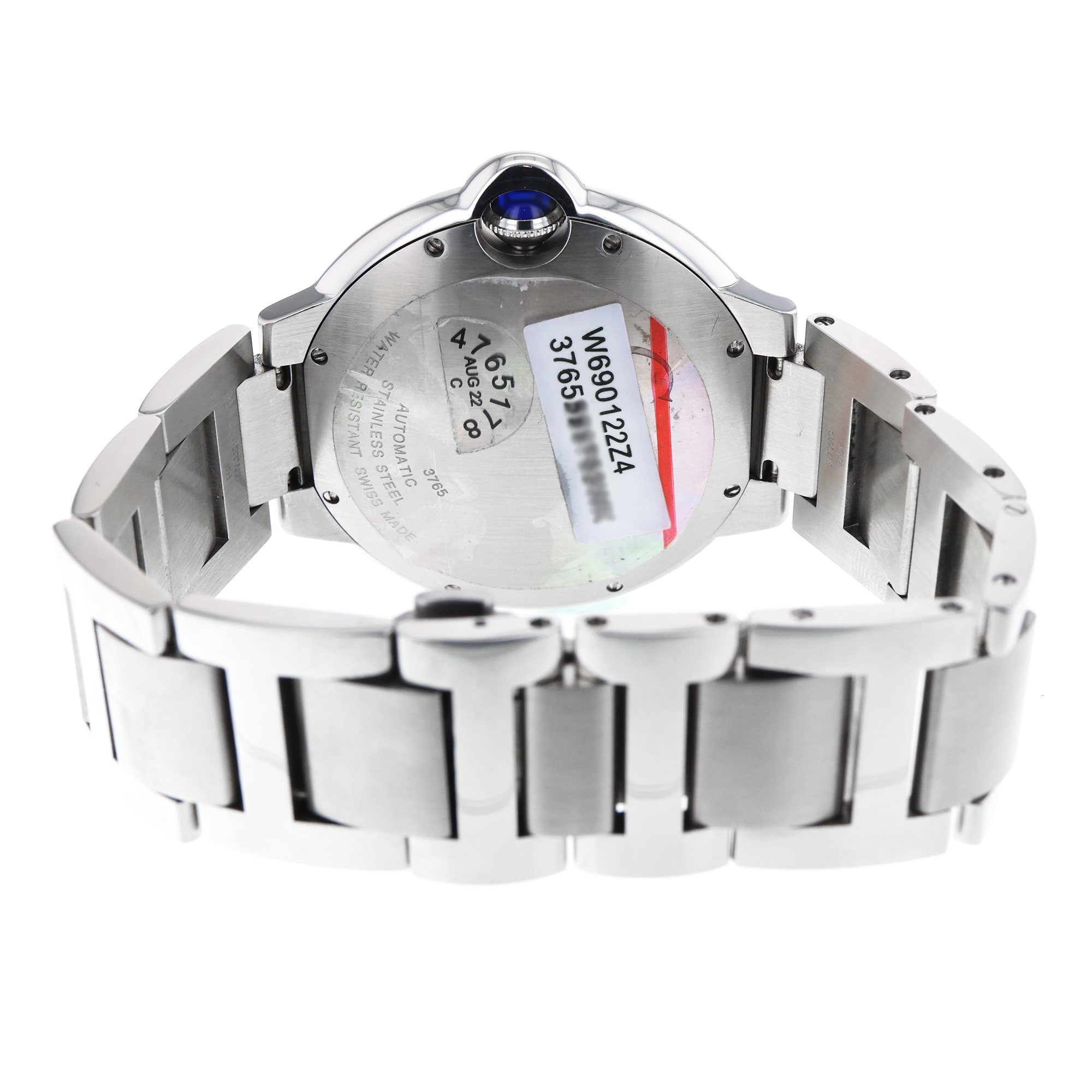 Cartier Ballon Bleu 42mm W69012Z4 3765 Silver Roman Stainless Steel Automatic thumbnail 4