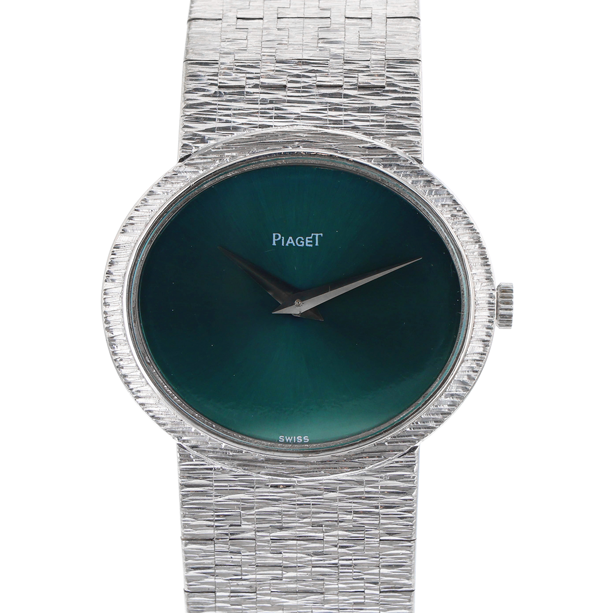 Piaget Vintage 9801A6 27mm 18K White Gold Circa 1990 thumbnail 1