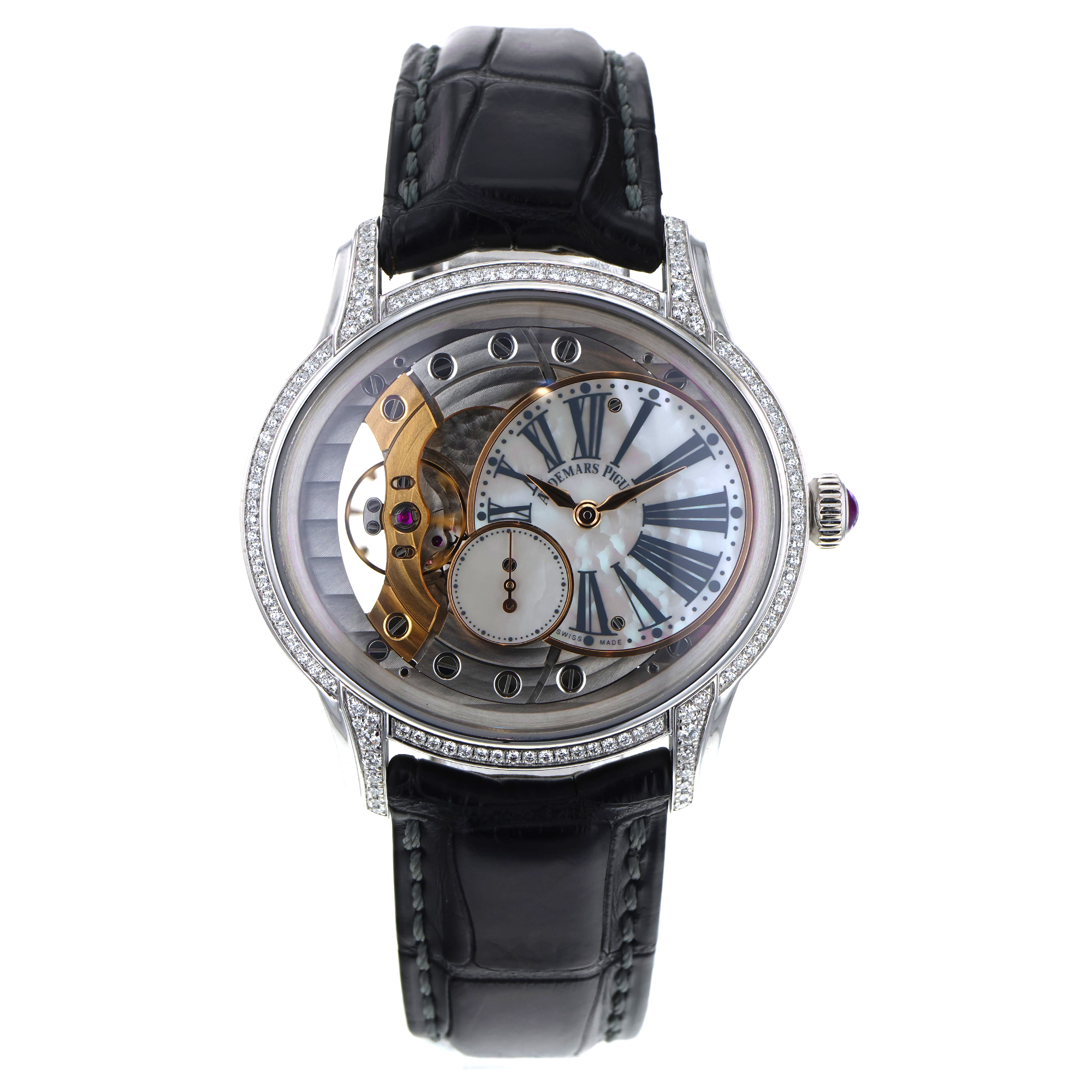 Audemars Piguet Millenary 77247BC.ZZ.A813CR.01 18K Gold Factory Diamond MOP thumbnail 2