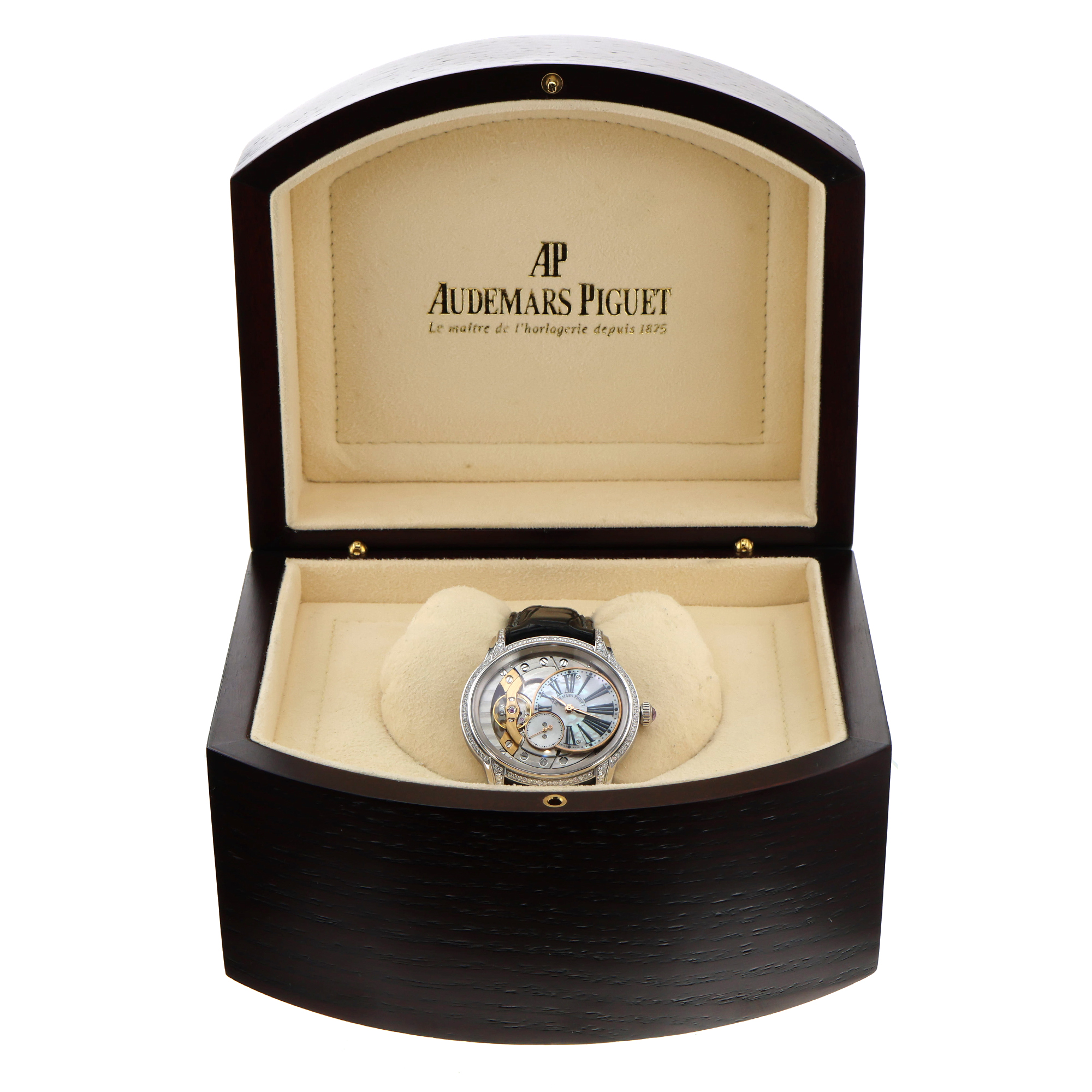Audemars Piguet Millenary 77247BC.ZZ.A813CR.01 18K Gold Factory Diamond MOP thumbnail 3