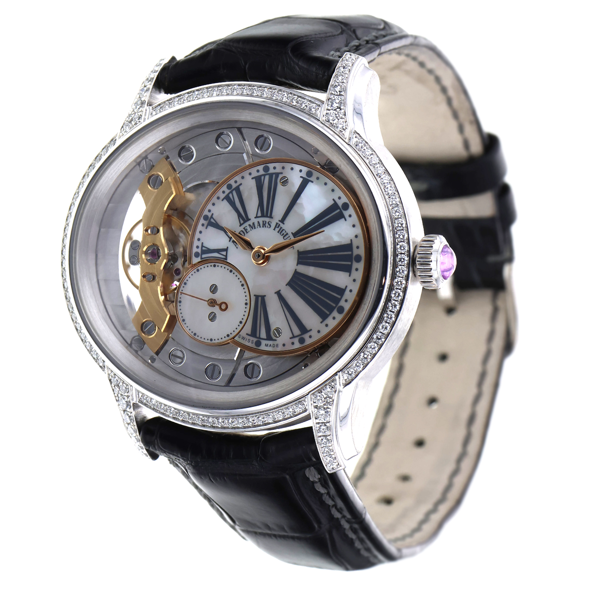 Audemars Piguet Millenary 77247BC.ZZ.A813CR.01 18K Gold Factory Diamond MOP thumbnail 4