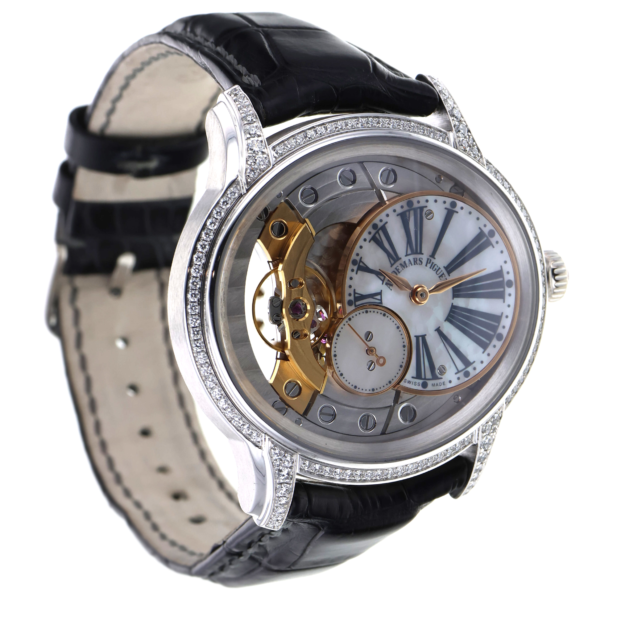 Audemars Piguet Millenary 77247BC.ZZ.A813CR.01 18K Gold Factory Diamond MOP thumbnail 6
