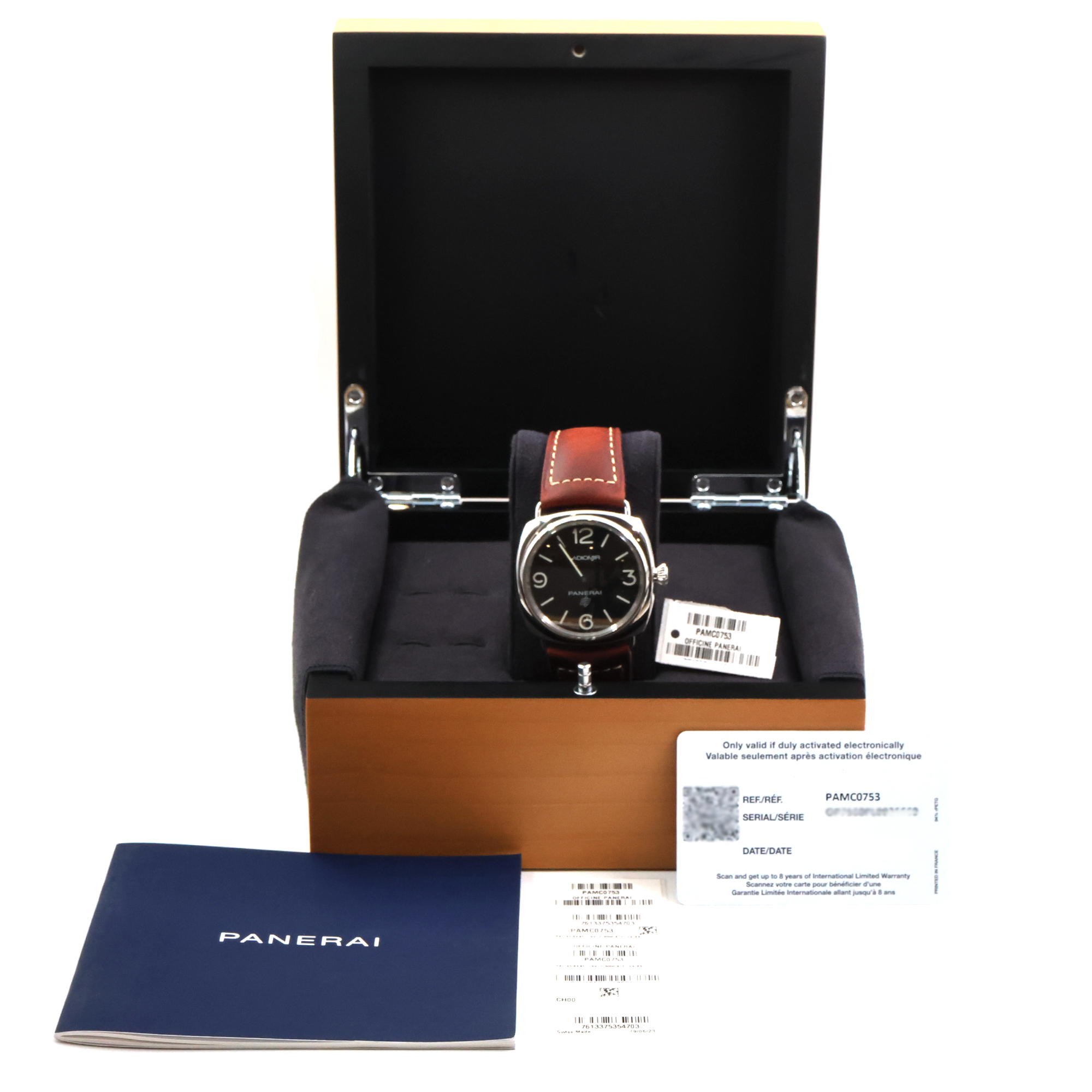 Panerai Radiomir PAM00753 45mm box paper factory warranty till 2031 manual wind thumbnail 3