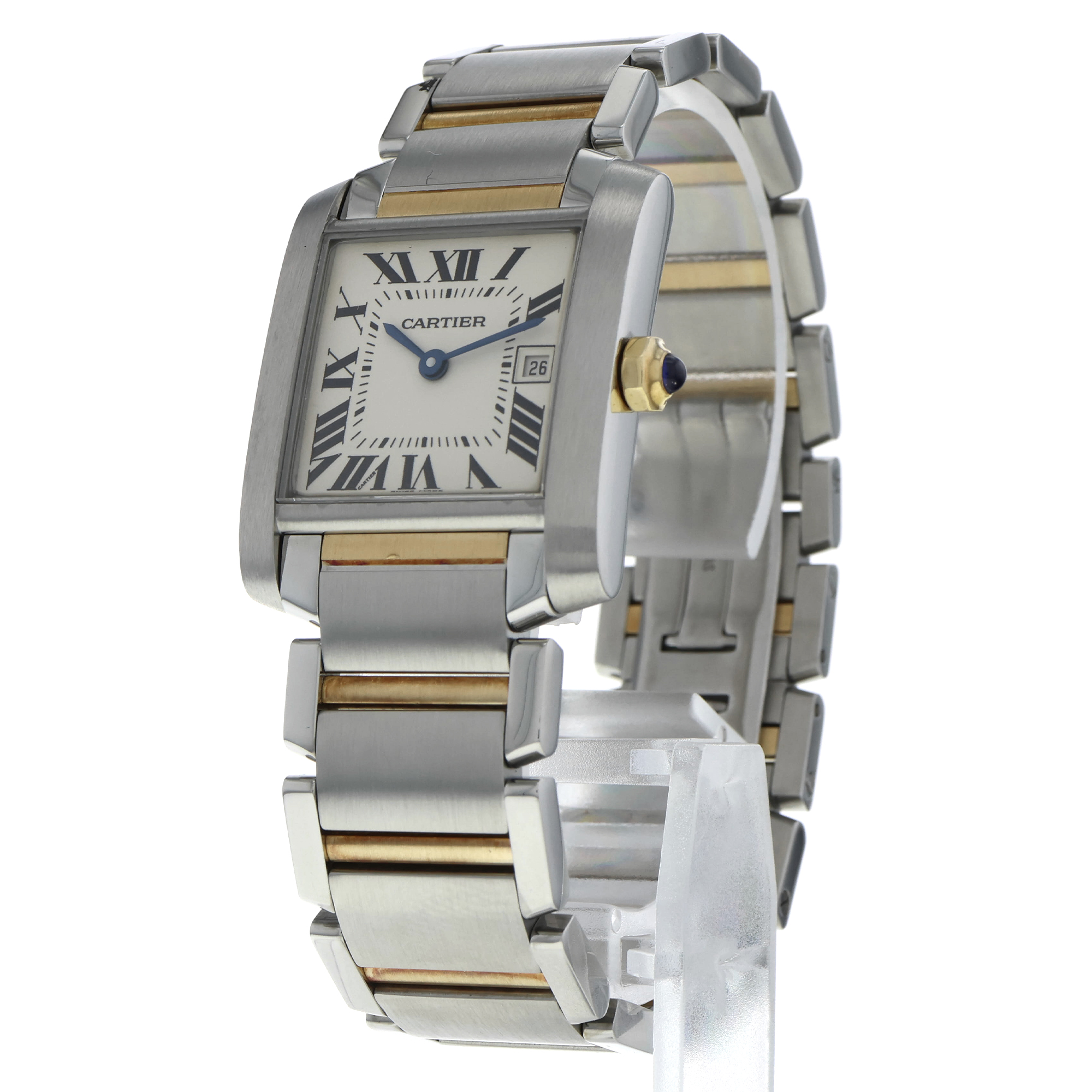 Cartier Tank Française W51012Q4 2465 30 x 25 mm 18K Y/G & Stainless steel thumbnail 3