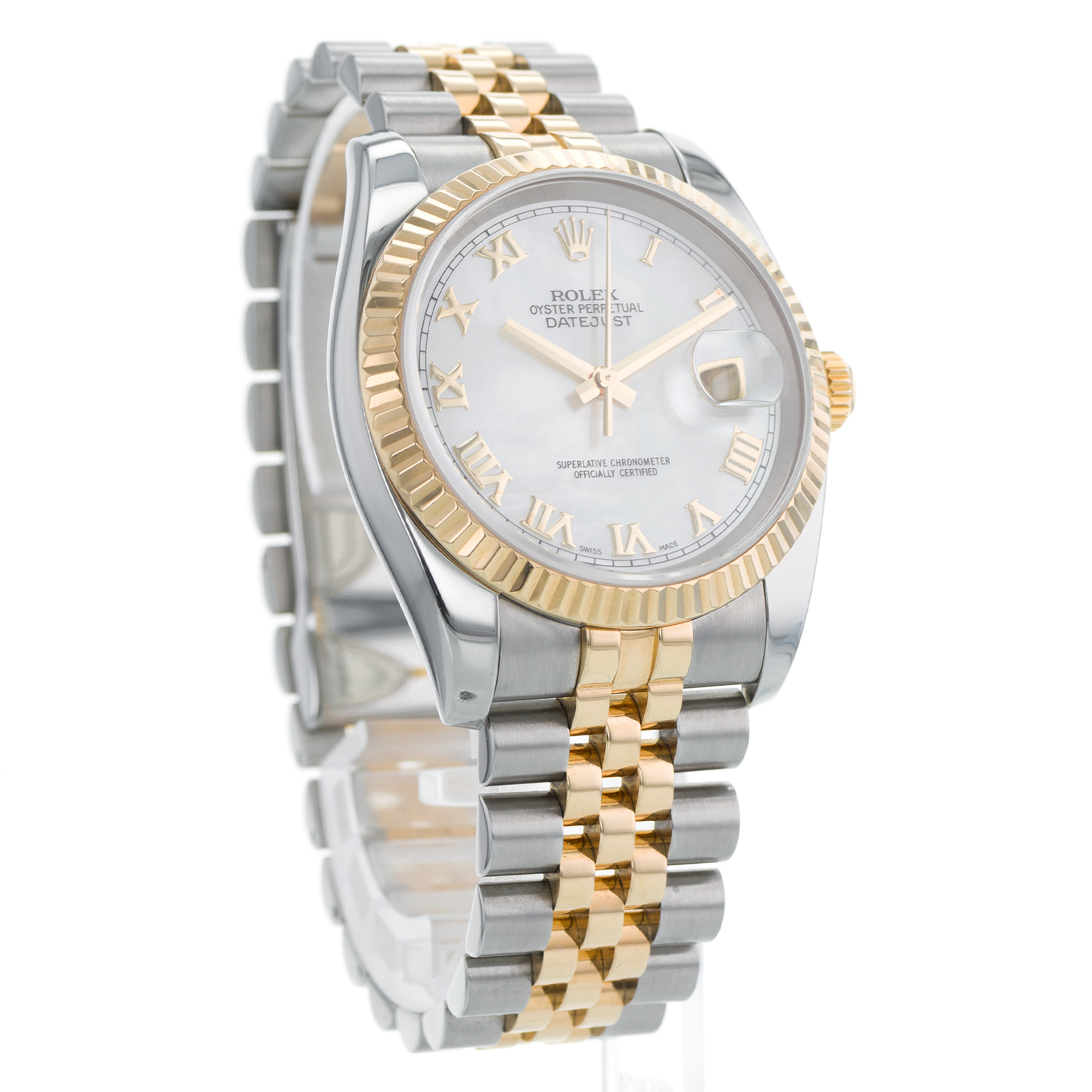 Rolex Datejust 36 116233 Mother of Pearl Steel & 18k Yellow Gold D Serial thumbnail 4