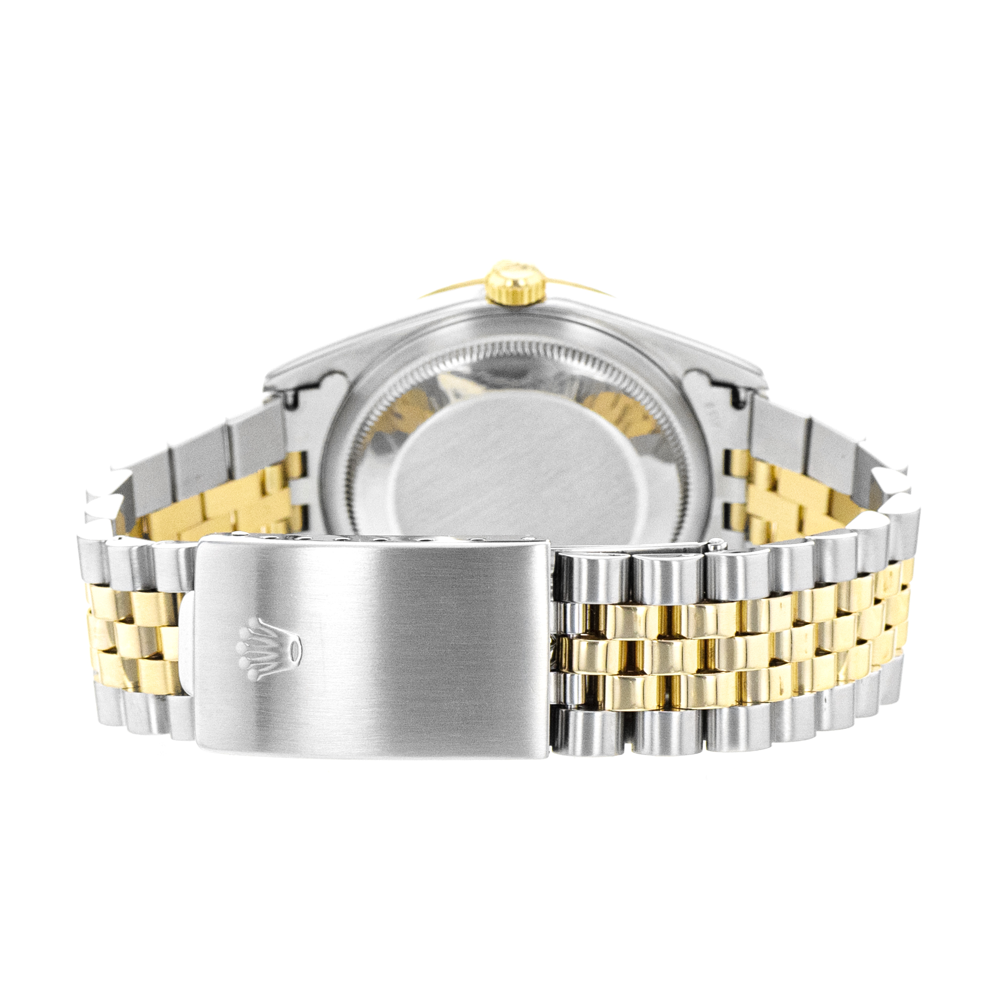 Rolex Datejust 36 16233 Factory Silver Diamond Steel Yellow Gold Mens Watch thumbnail 9