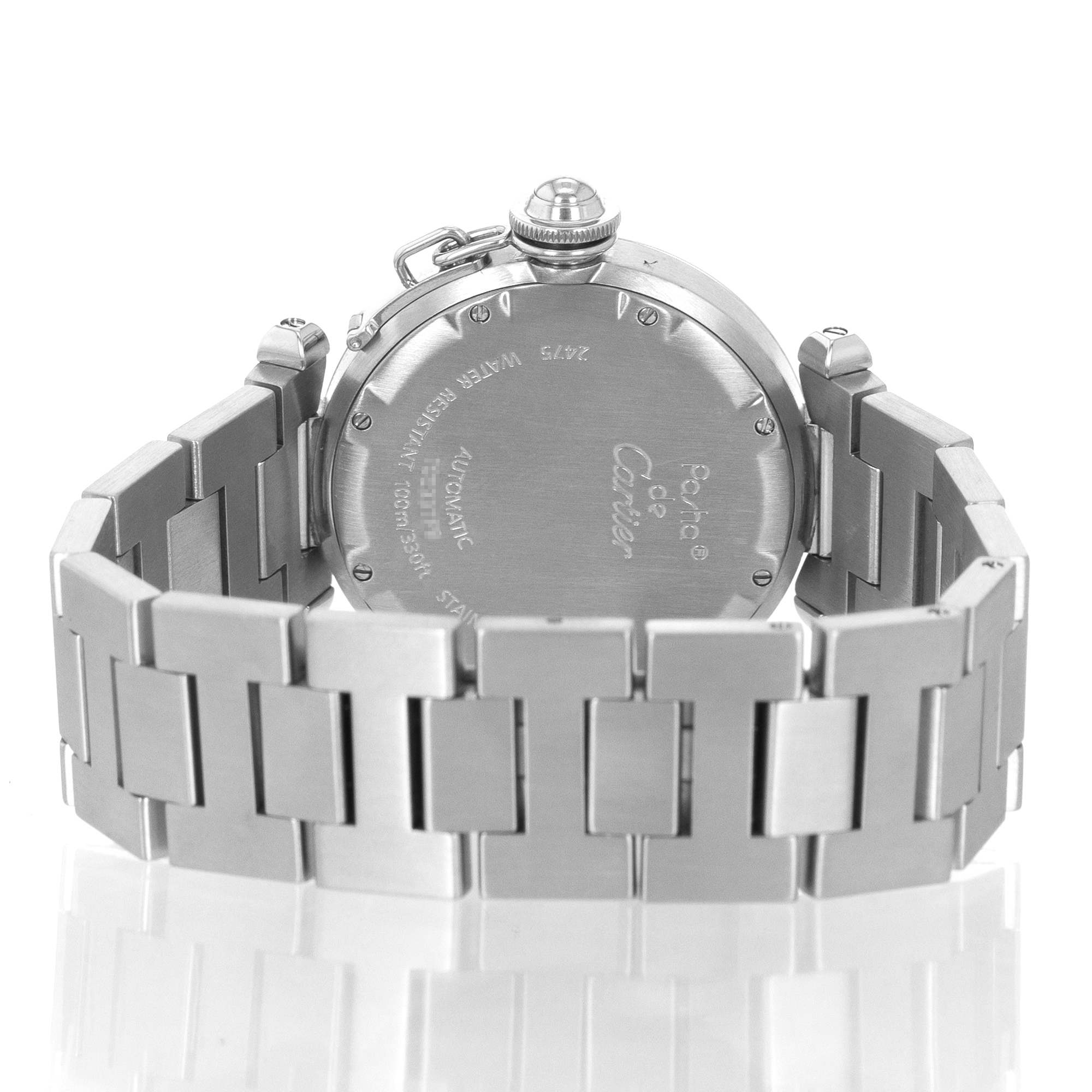 Cartier Pasha de Cartier W31047M7 35mm Stainless Steel Blue Dial Ladies Watch thumbnail 5