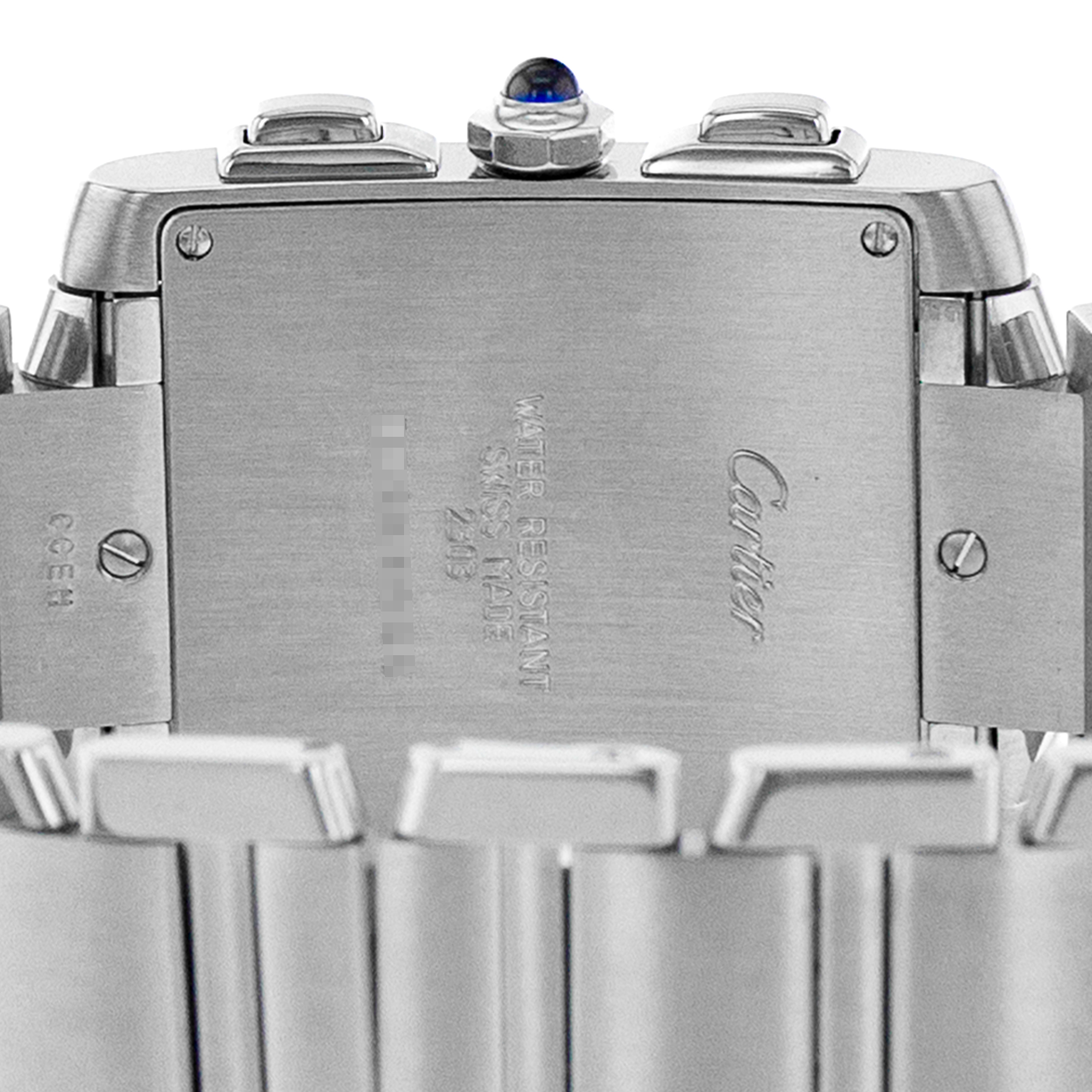 Cartier Tank Francaise W51001Q3 2303 Chronoflex Chronograph Steel Mens Watch thumbnail 10