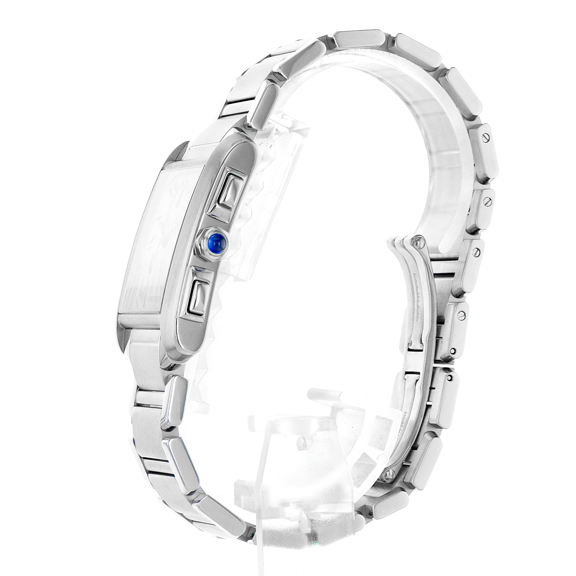 Cartier Tank Francaise W51001Q3 2303 Chronoflex Chronograph Steel Mens Watch thumbnail 5
