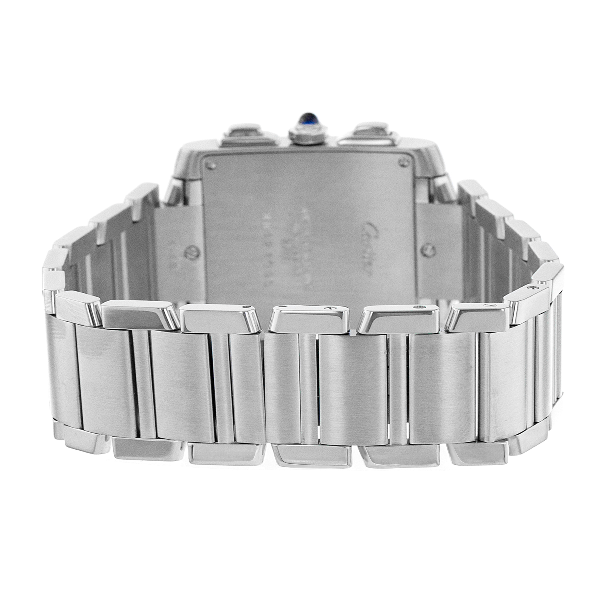 Cartier Tank Francaise W51001Q3 2303 Chronoflex Chronograph Steel Mens Watch thumbnail 9