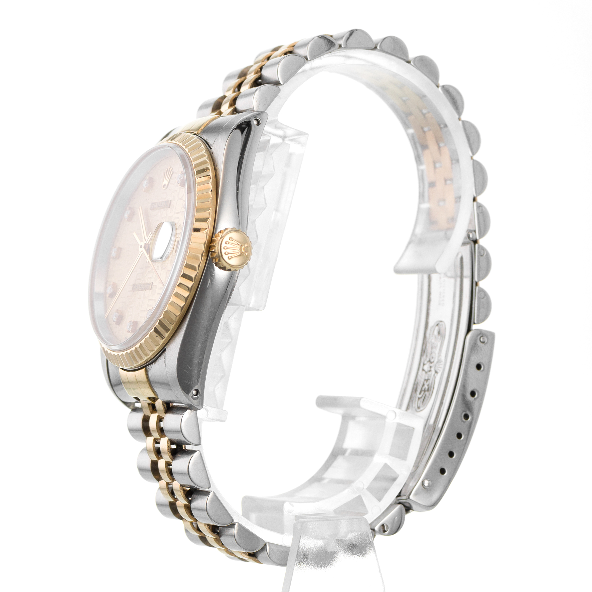 Rolex Datejust 36 16233 Yellow Diamond Jubilee Diamond Gold Automatic Mens Watch thumbnail 5