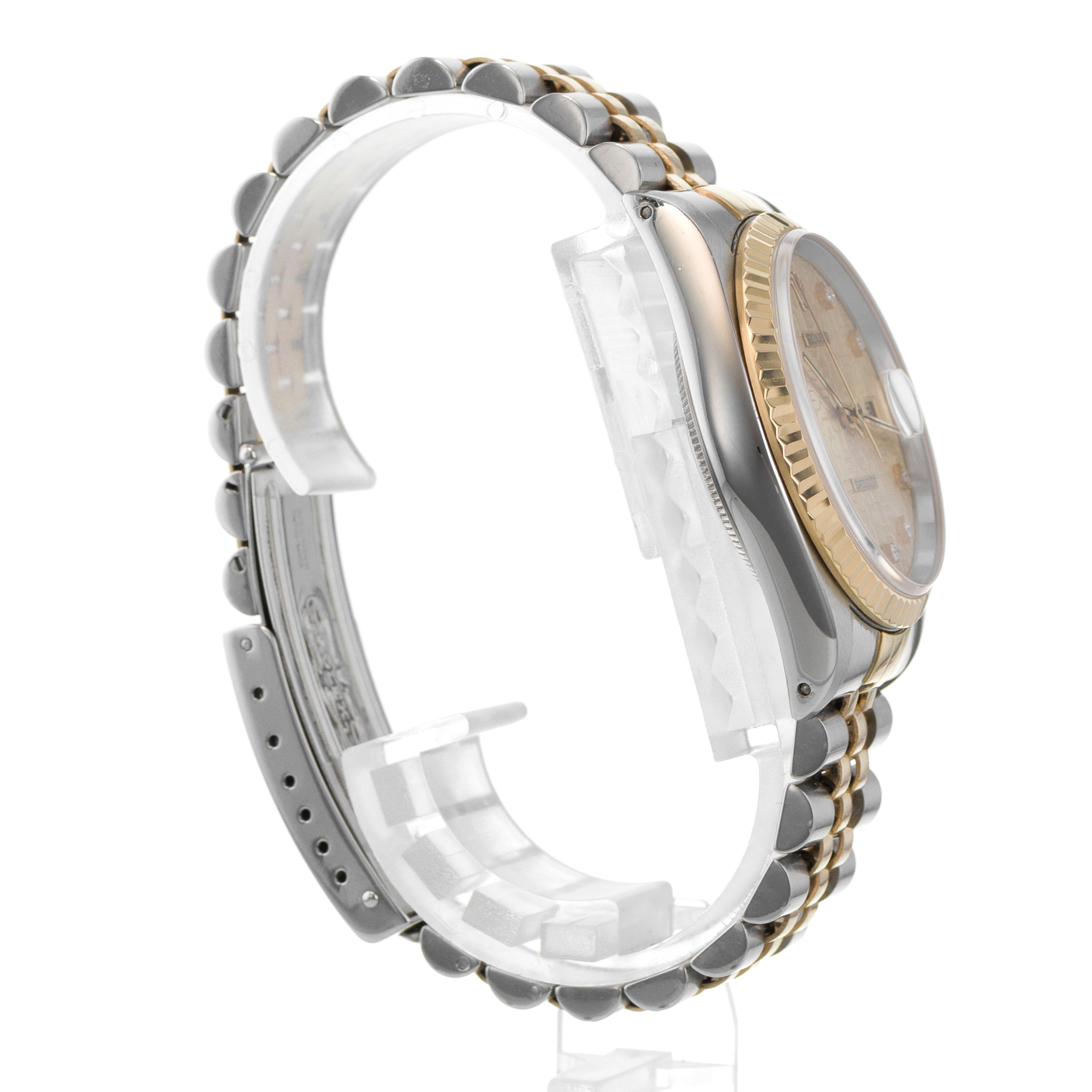 Rolex Datejust 36 16233 Yellow Diamond Jubilee Diamond Gold Automatic Mens Watch thumbnail 6