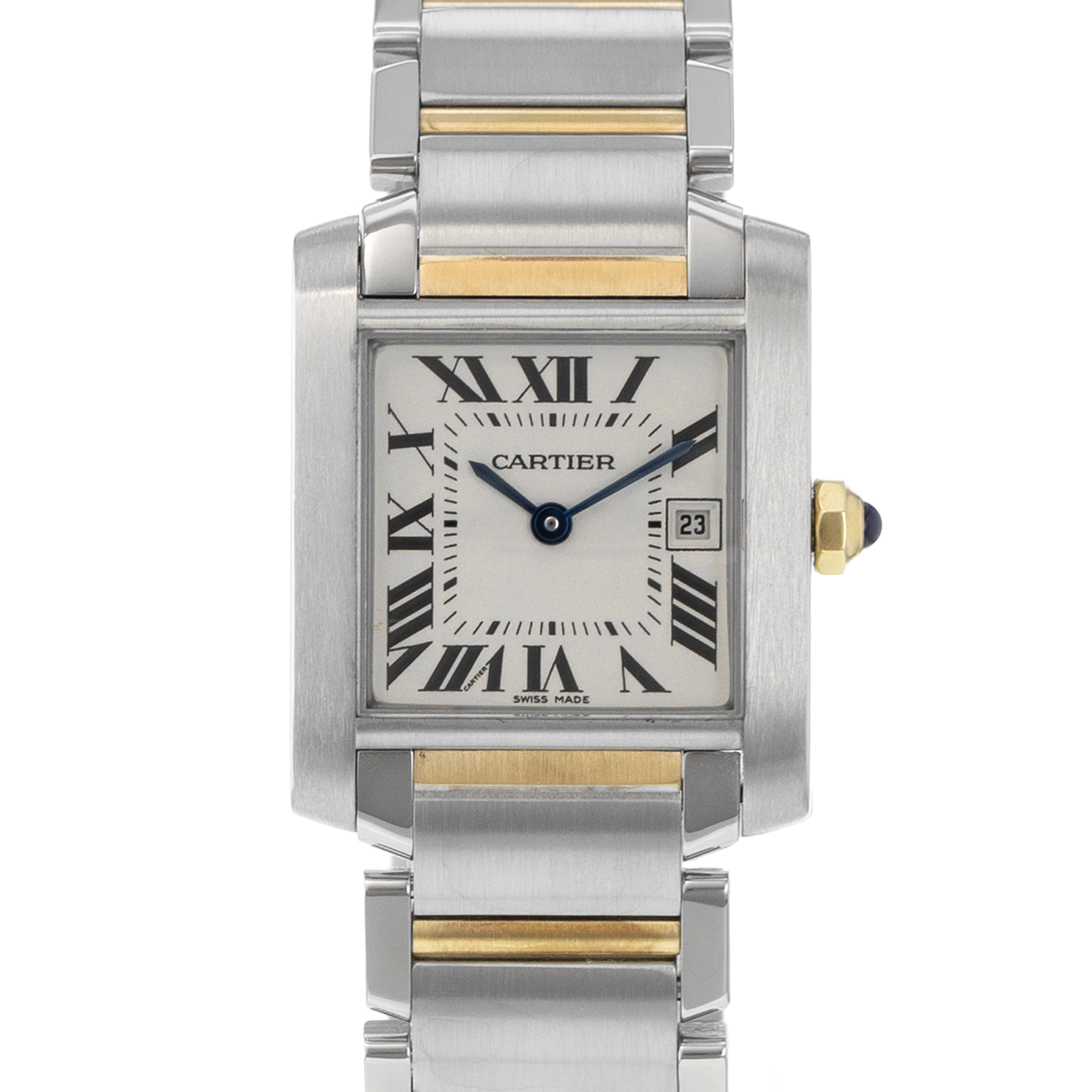 Cartier Tank Francaise W51012Q4 2465 Medium Roman Yellow Gold Ladies Watch thumbnail 1