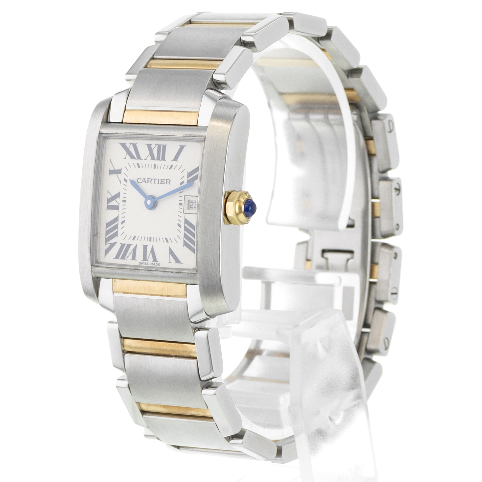 Cartier Tank Francaise W51012Q4 2465 Medium Roman Yellow Gold Ladies Watch thumbnail 4