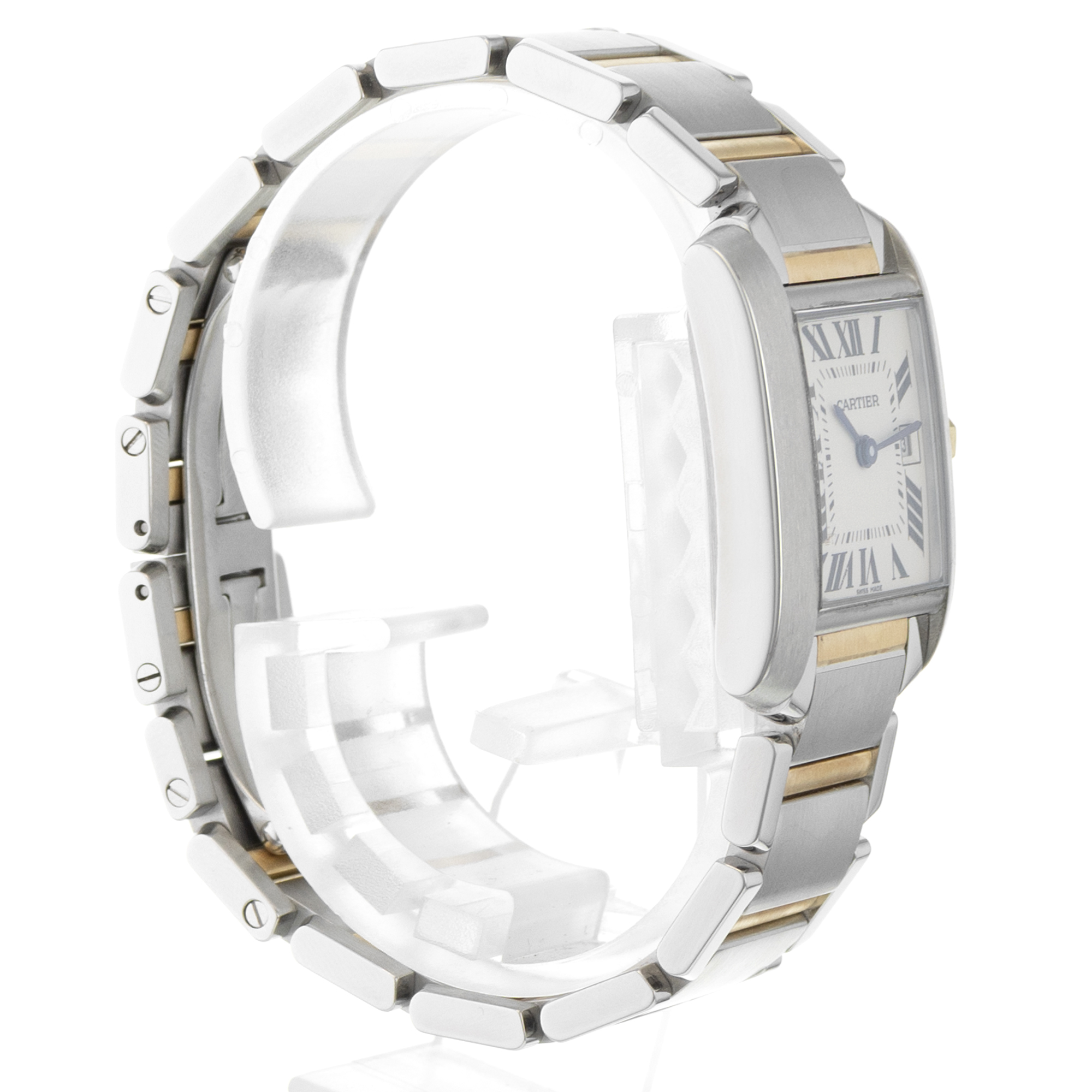Cartier Tank Francaise W51012Q4 2465 Medium Roman Yellow Gold Ladies Watch thumbnail 6
