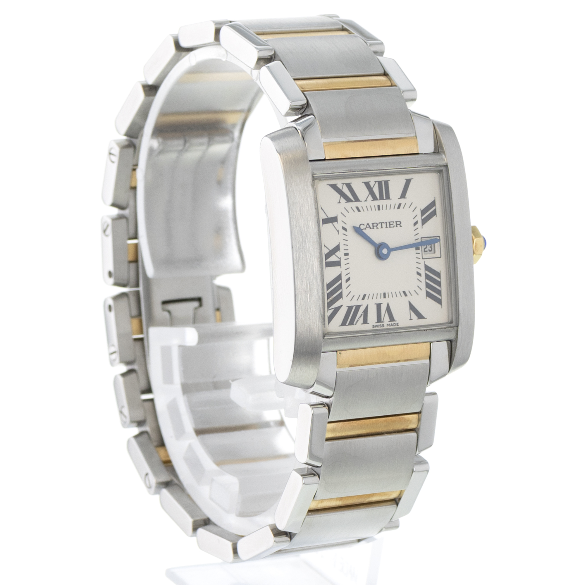 Cartier Tank Francaise W51012Q4 2465 Medium Roman Yellow Gold Ladies Watch thumbnail 7