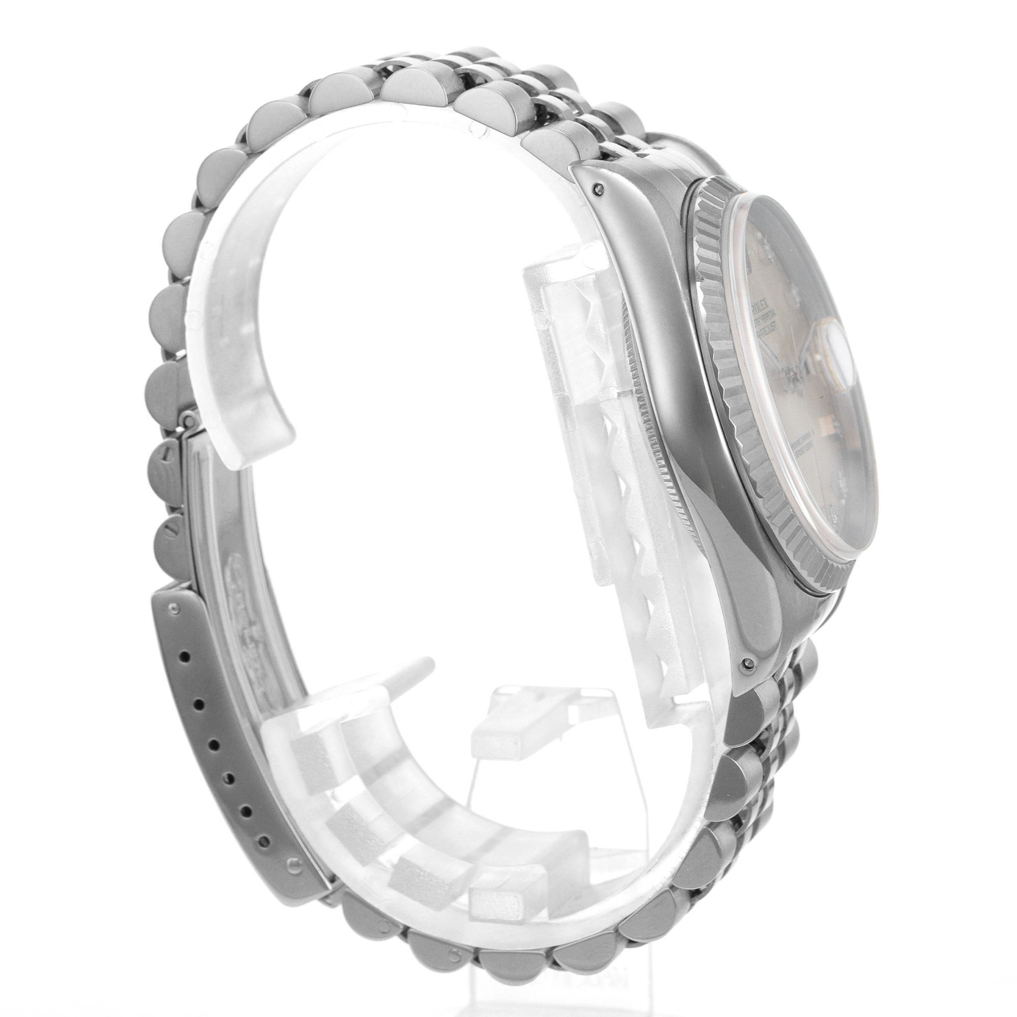 Rolex Datejust 36 16234 Silver Diamond Dial Steel Jubilee Automatic Mens Watch thumbnail 5