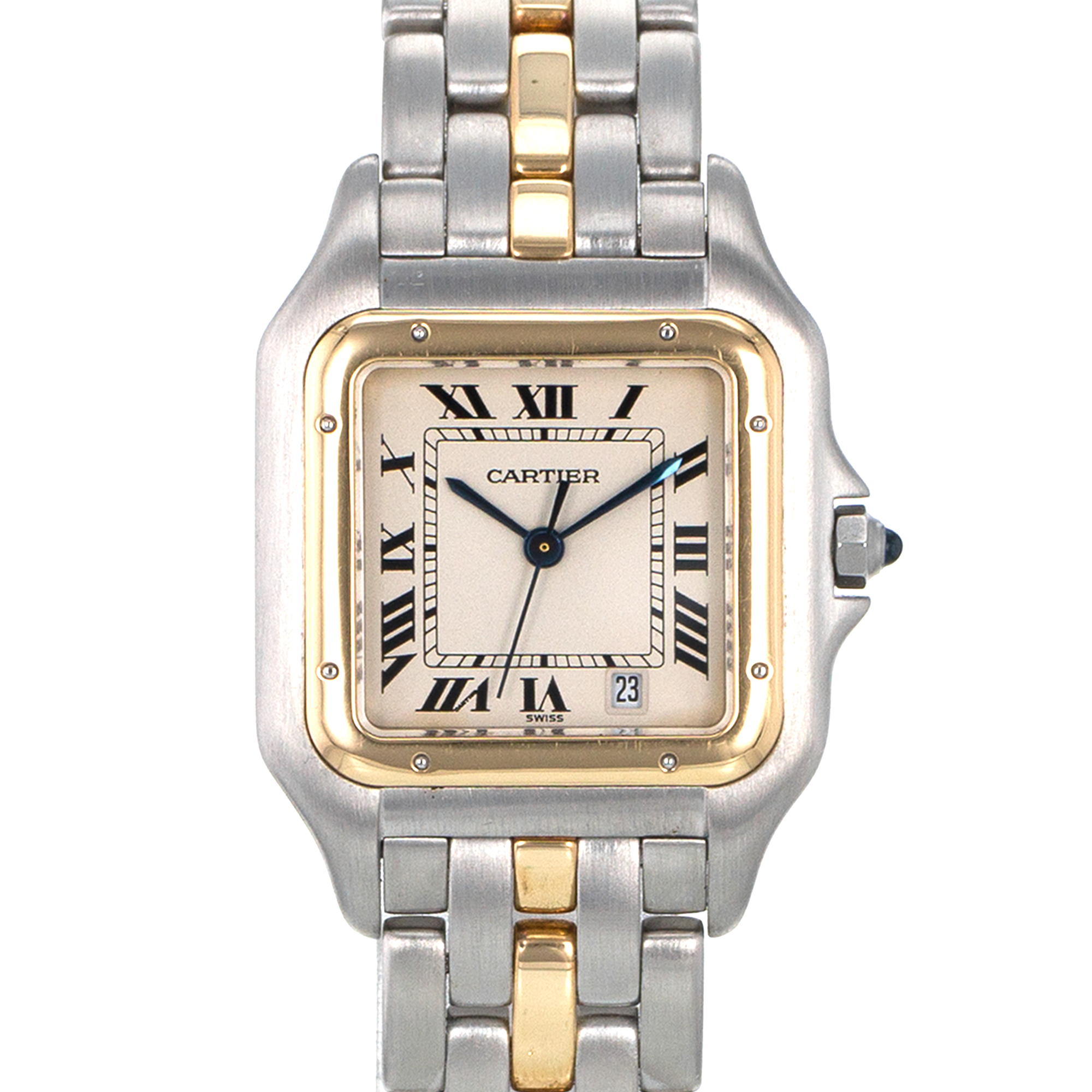 Cartier Panthere 839490 27mm Medium Steel Yellow Gold Single Row Mens Watch thumbnail 1