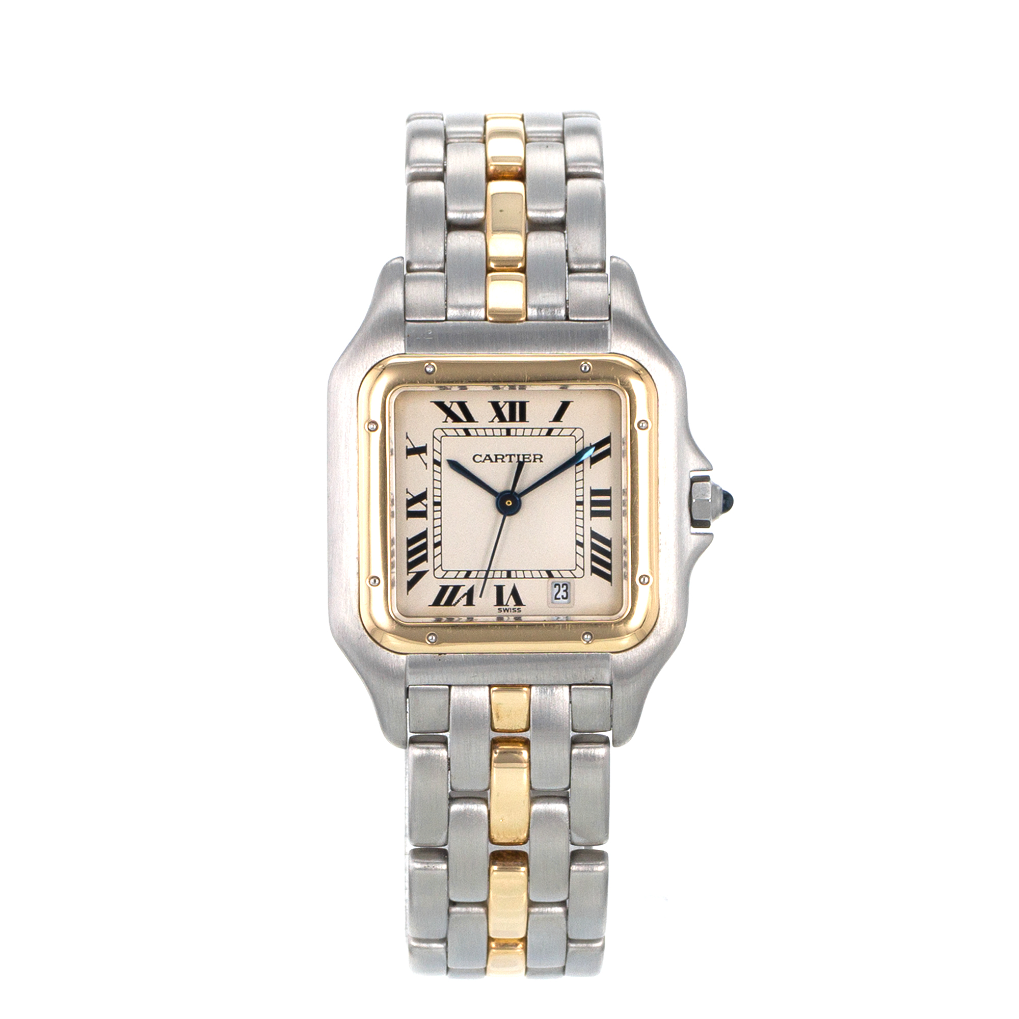 Cartier Panthere 839490 27mm Medium Steel Yellow Gold Single Row Mens Watch thumbnail 2
