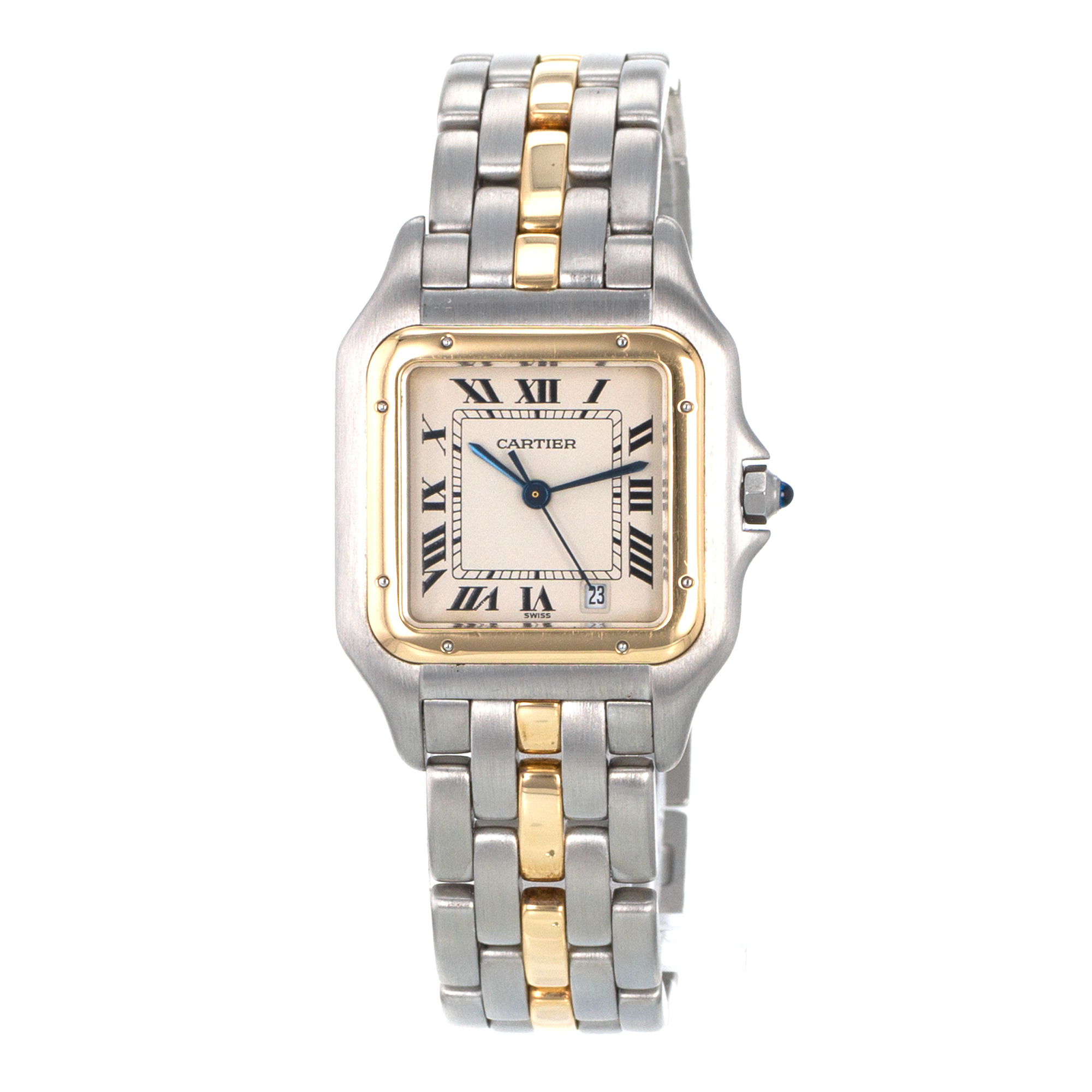 Cartier Panthere 839490 27mm Medium Steel Yellow Gold Single Row Mens Watch thumbnail 3