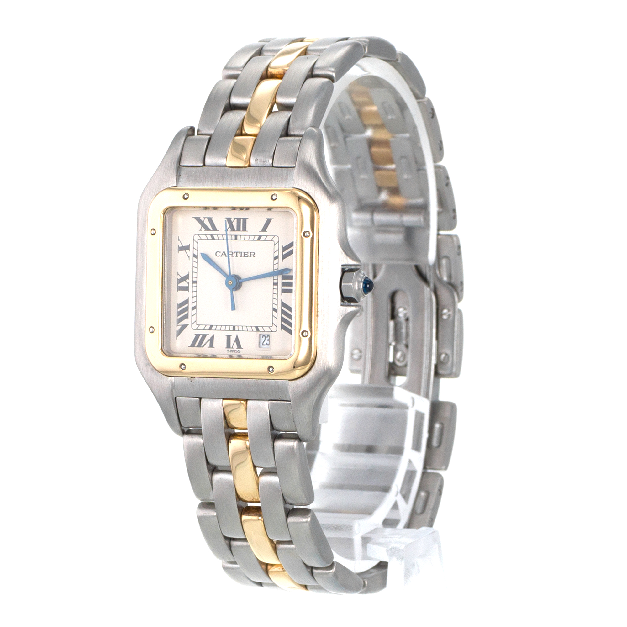 Cartier Panthere 839490 27mm Medium Steel Yellow Gold Single Row Mens Watch thumbnail 4