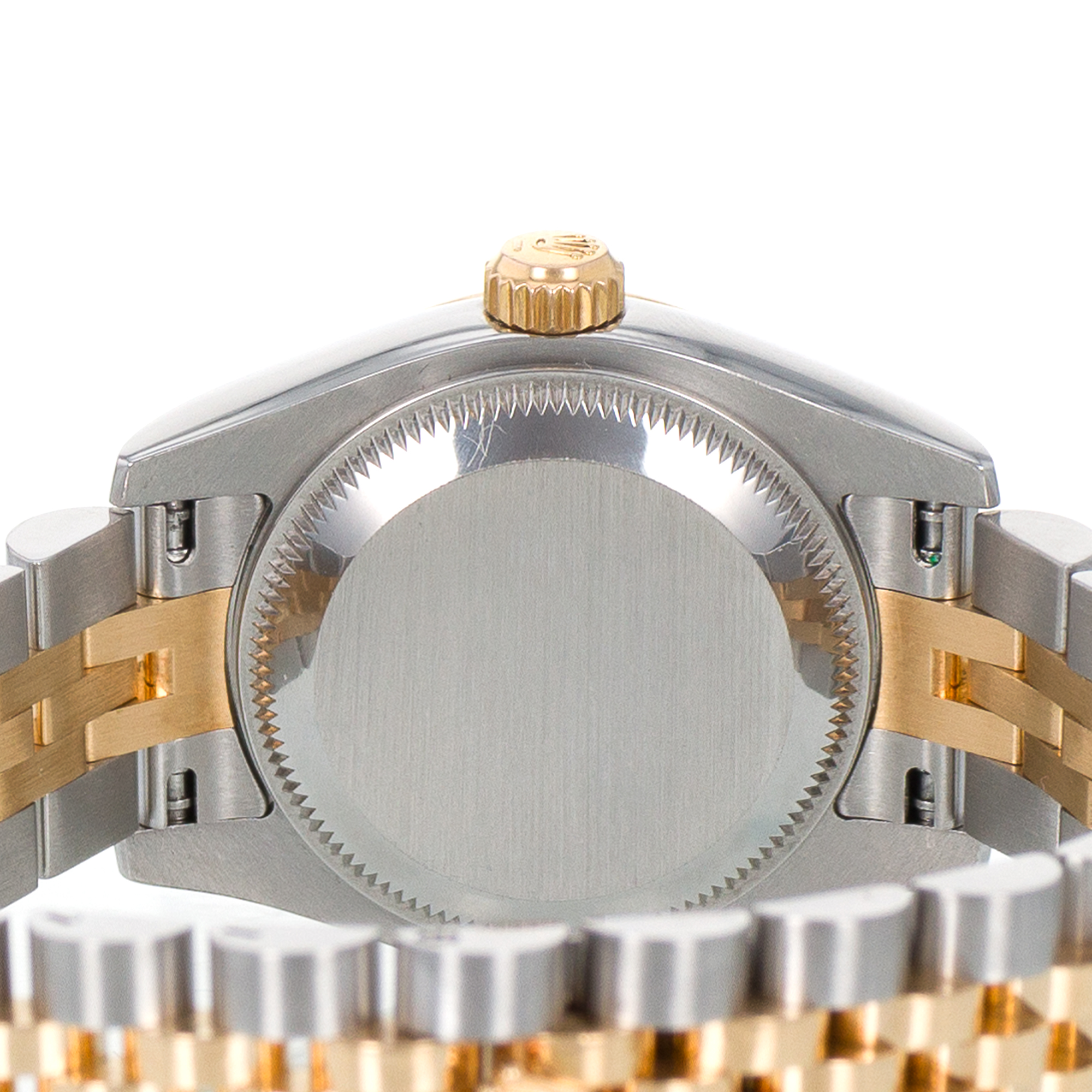 Rolex Datejust 26 179173 Pink Mother of Pearl Diamond 18k Yellow Ladies Watch thumbnail 8