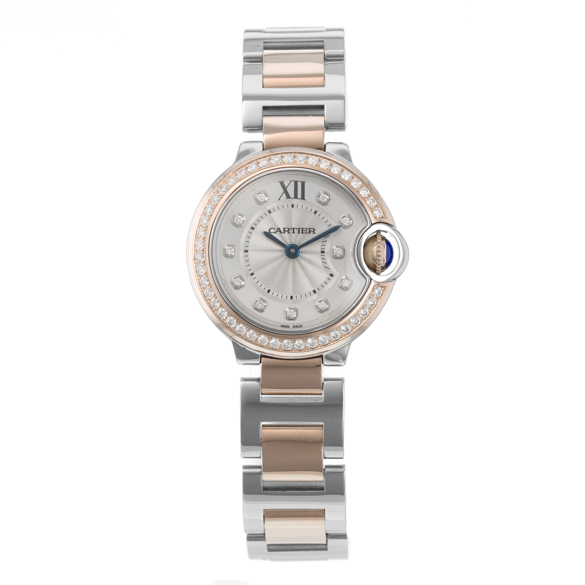 Cartier Ballon Bleu 28mm WE902076 3752 Factory Diamond Rose Gold Ladies Watch thumbnail 2