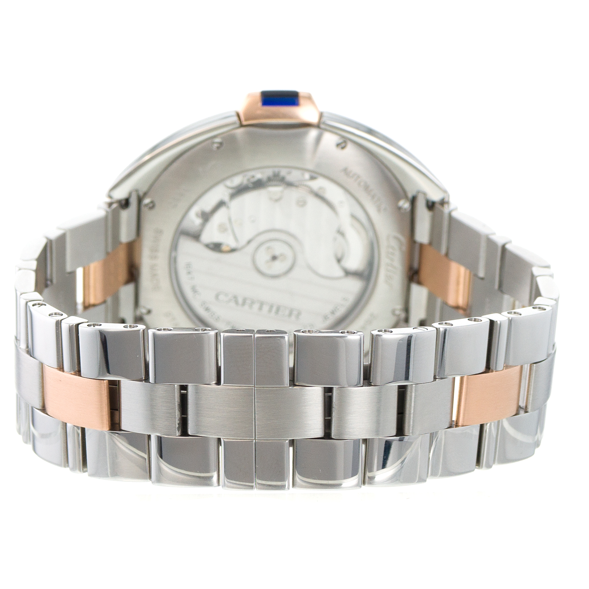 Cartier Cle de Cartier W2CL0002 3850 40mm Silver Roman Automatic Mens Watch thumbnail 9